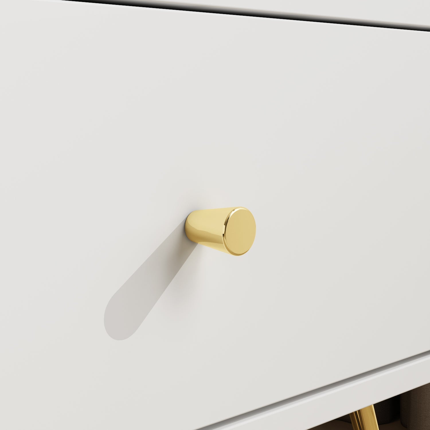 Nightstand Modern Bedside Table with Solid Wood Legs Minimalist and Versatile End Side Table 3 Drawers