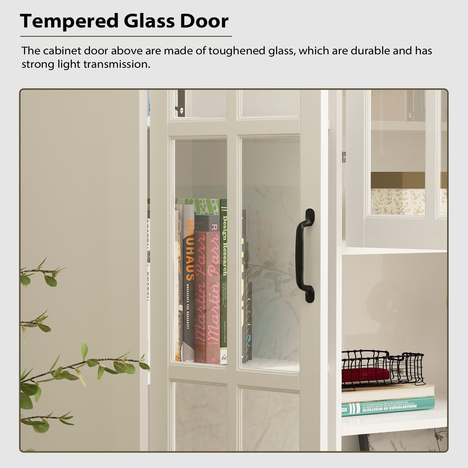 78.7'' H X 63'' W 2-Drawer Bookcase With Glass Doors