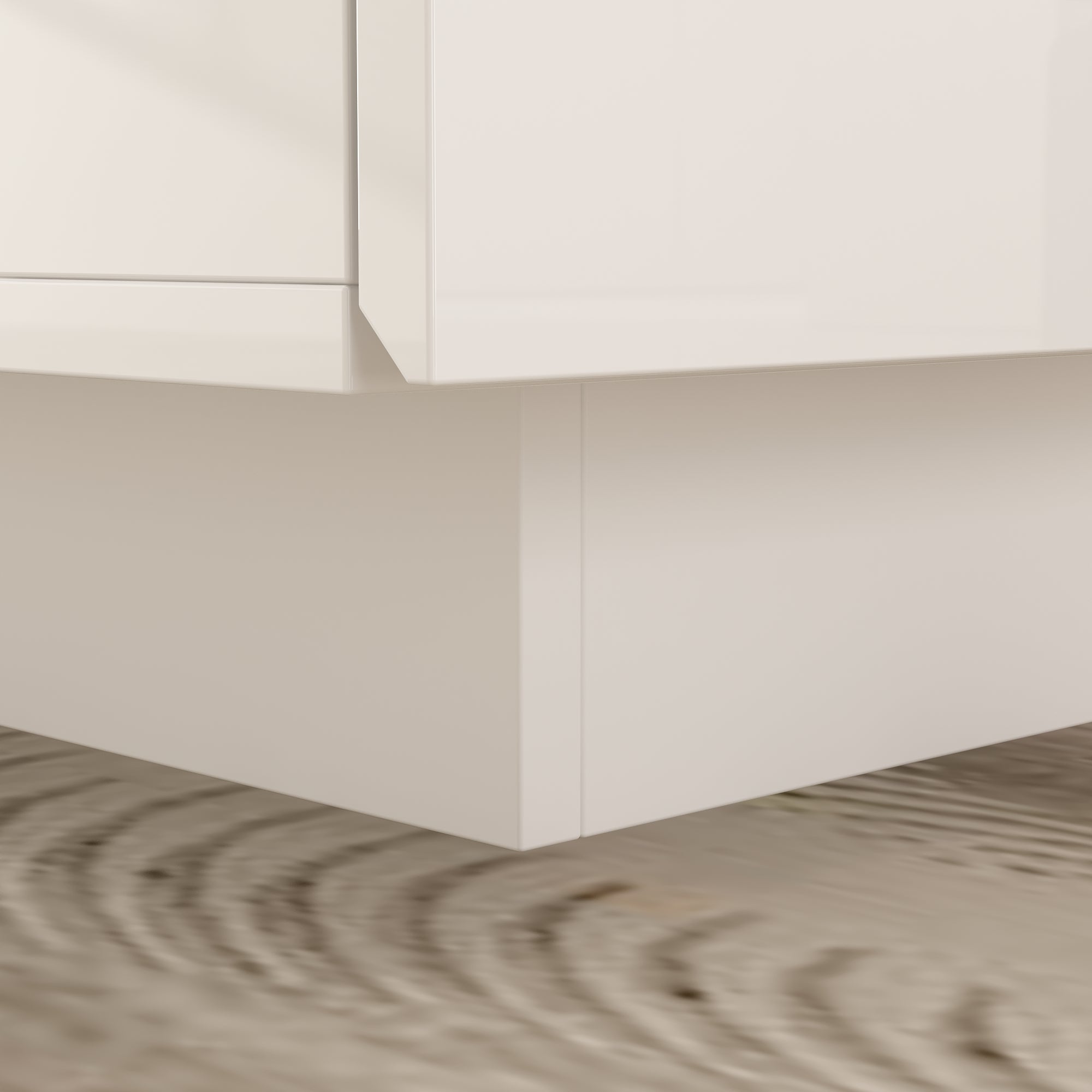 Coffee Table Storage High Gloss Coffee Tables LED Lighting Cocktail - 47.4"W