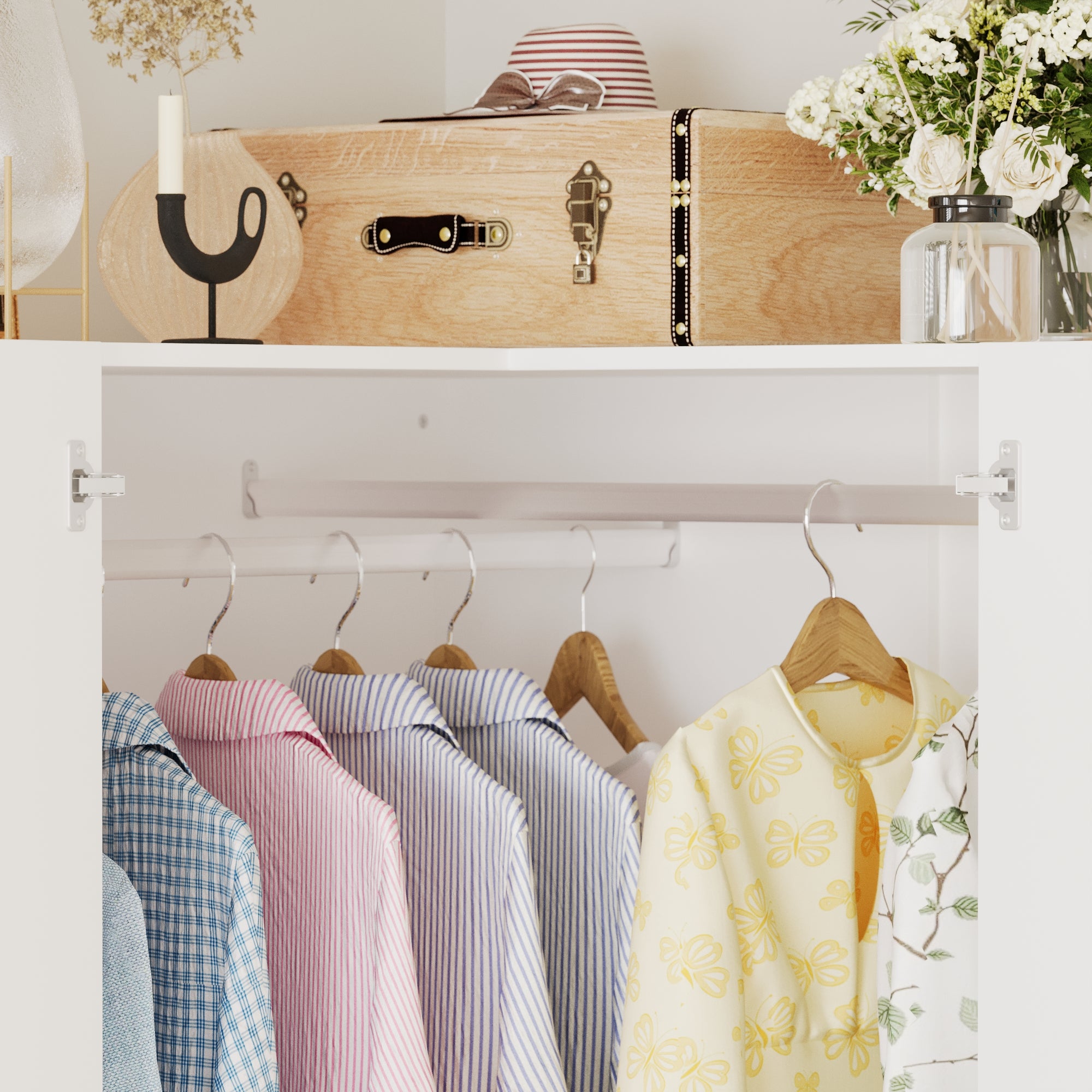 Corner Wardrobe With 2 Doors And 2 Drawers