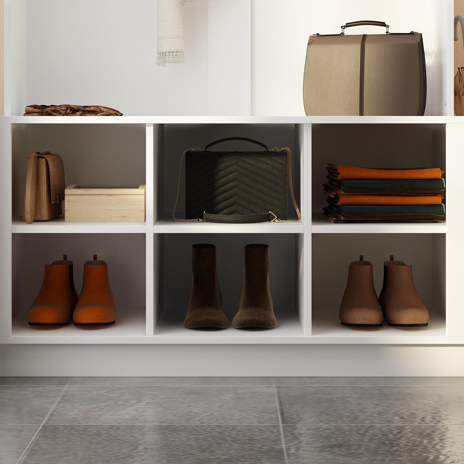 3 in 1 Hall Tree with Shoe Rack Entryway Coat Rack and Storage Bench