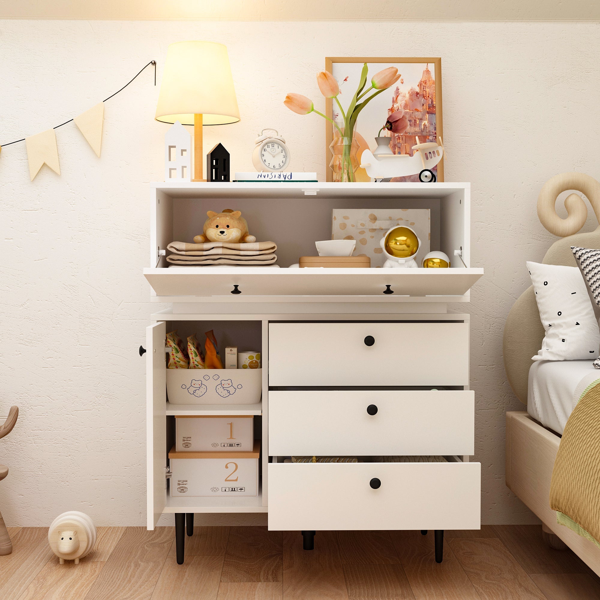 Creative Storage Cabinet With Robot Shape