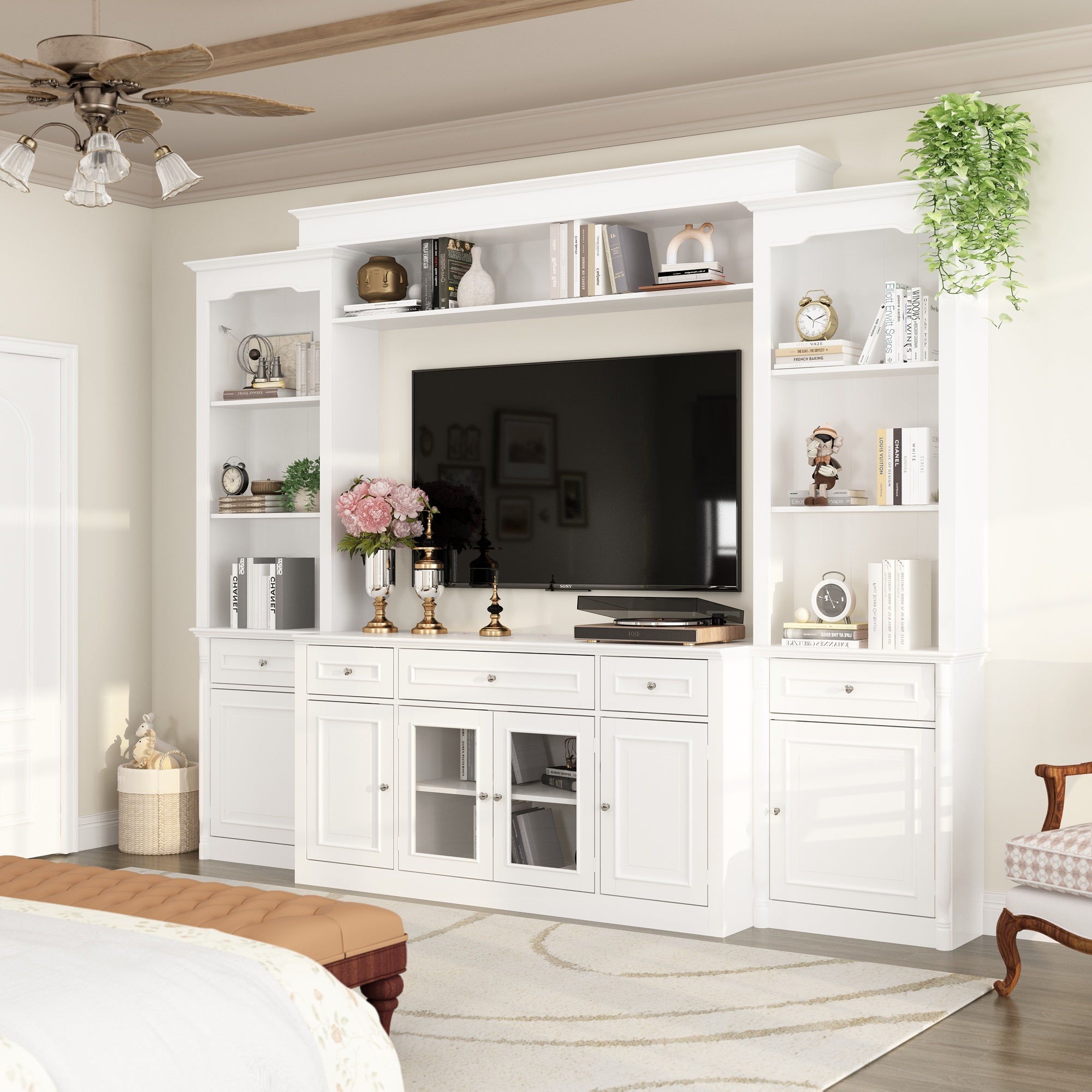 TV Hutch Large Entertainment Center