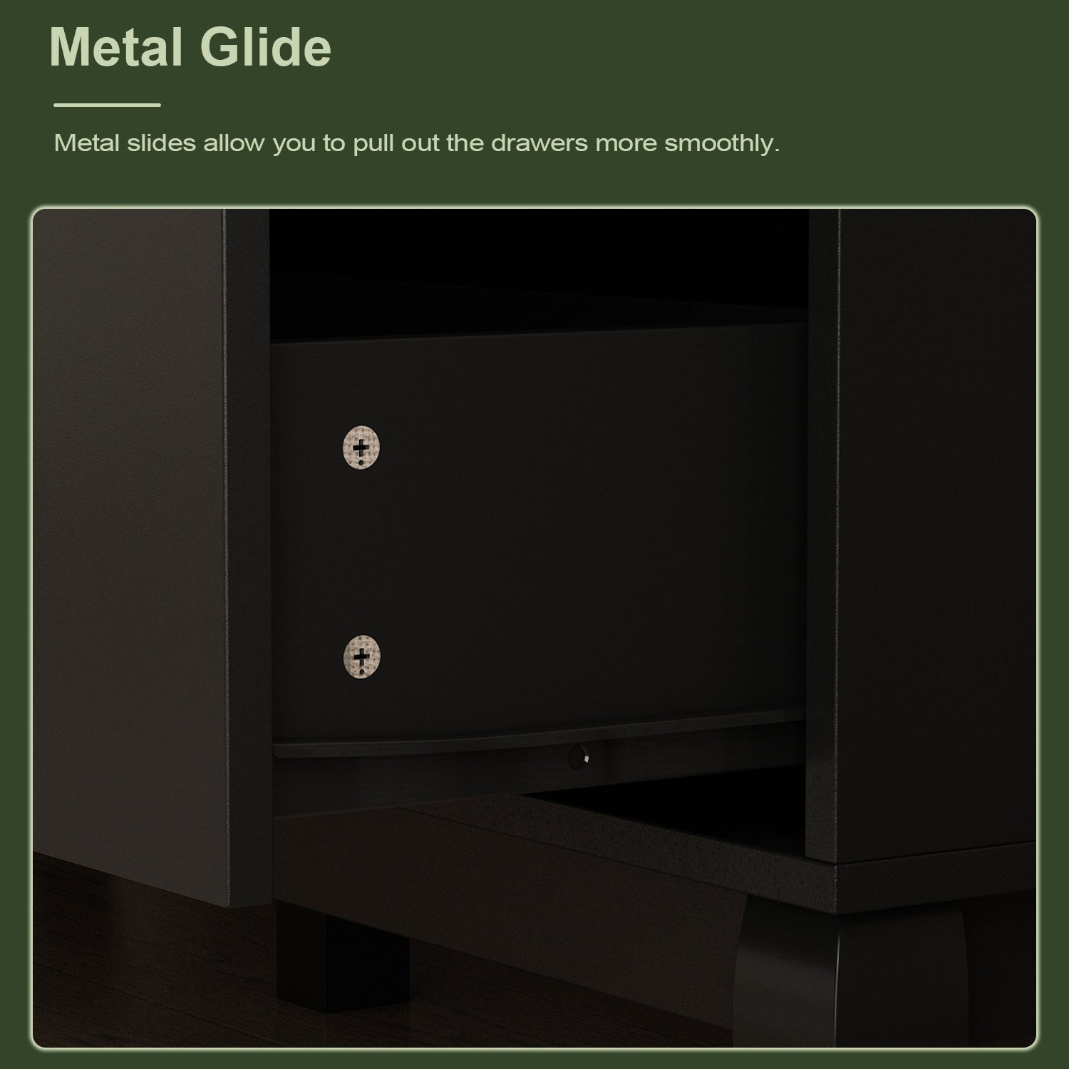 Modern White Finish Double Dresser 6-Drawer Cabinet for Hallway Entryway Living Room