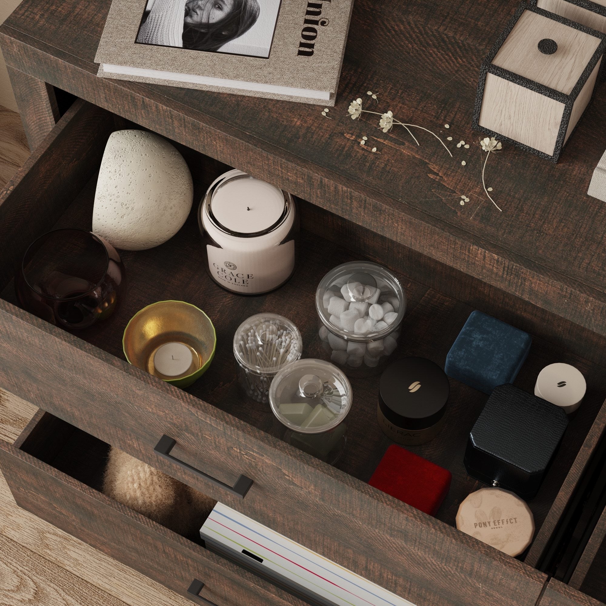 6-Drawer Dresser With Rustic Style