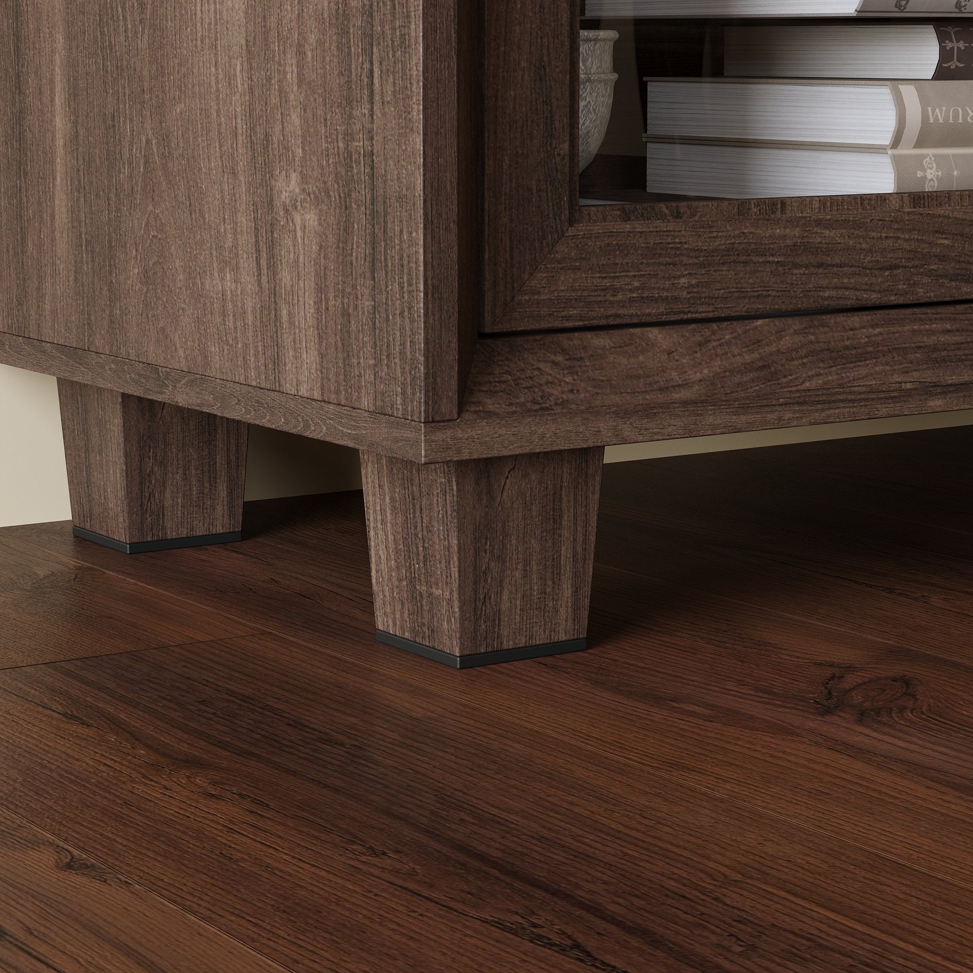 Accent Cabinet With Tempered Glass Door