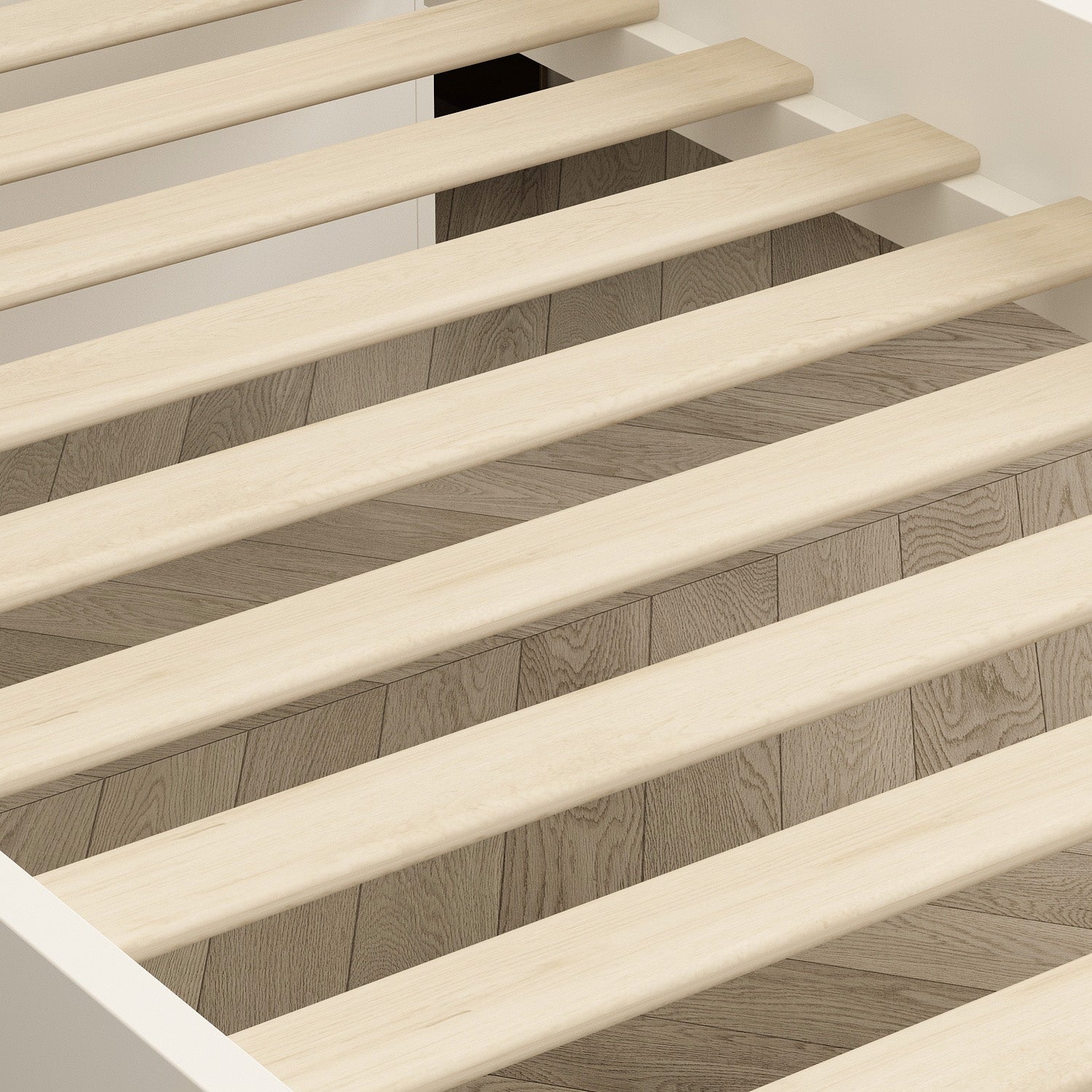 Platform Storage Queen Bed with Storage Headboard and 2 Drawers