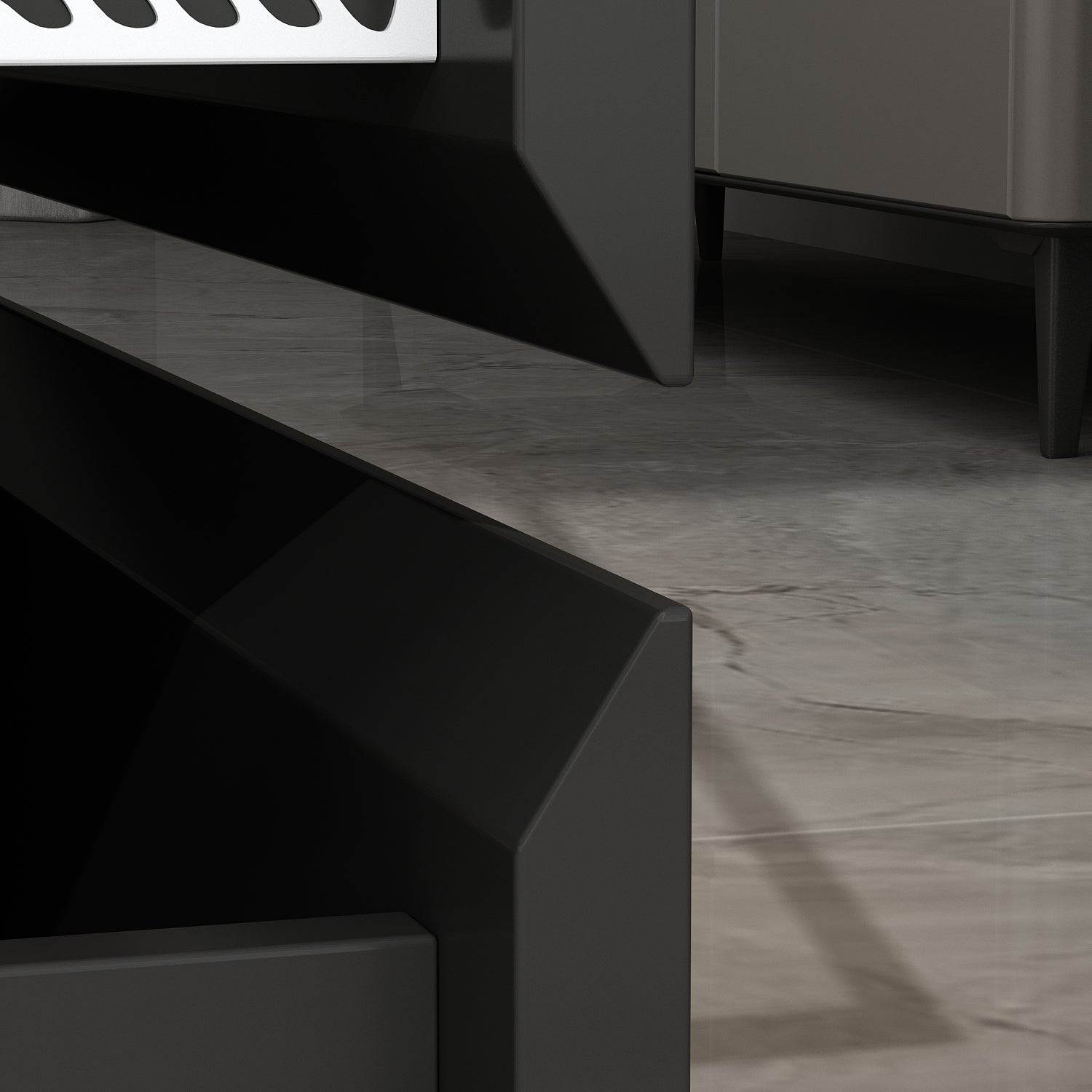 Display Cabinet With Adjustable Lights And Tempered Glass Door