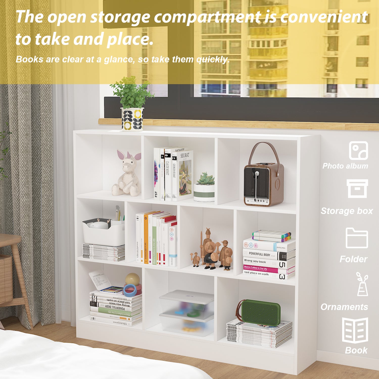 47.2'' W Cube Bookcase