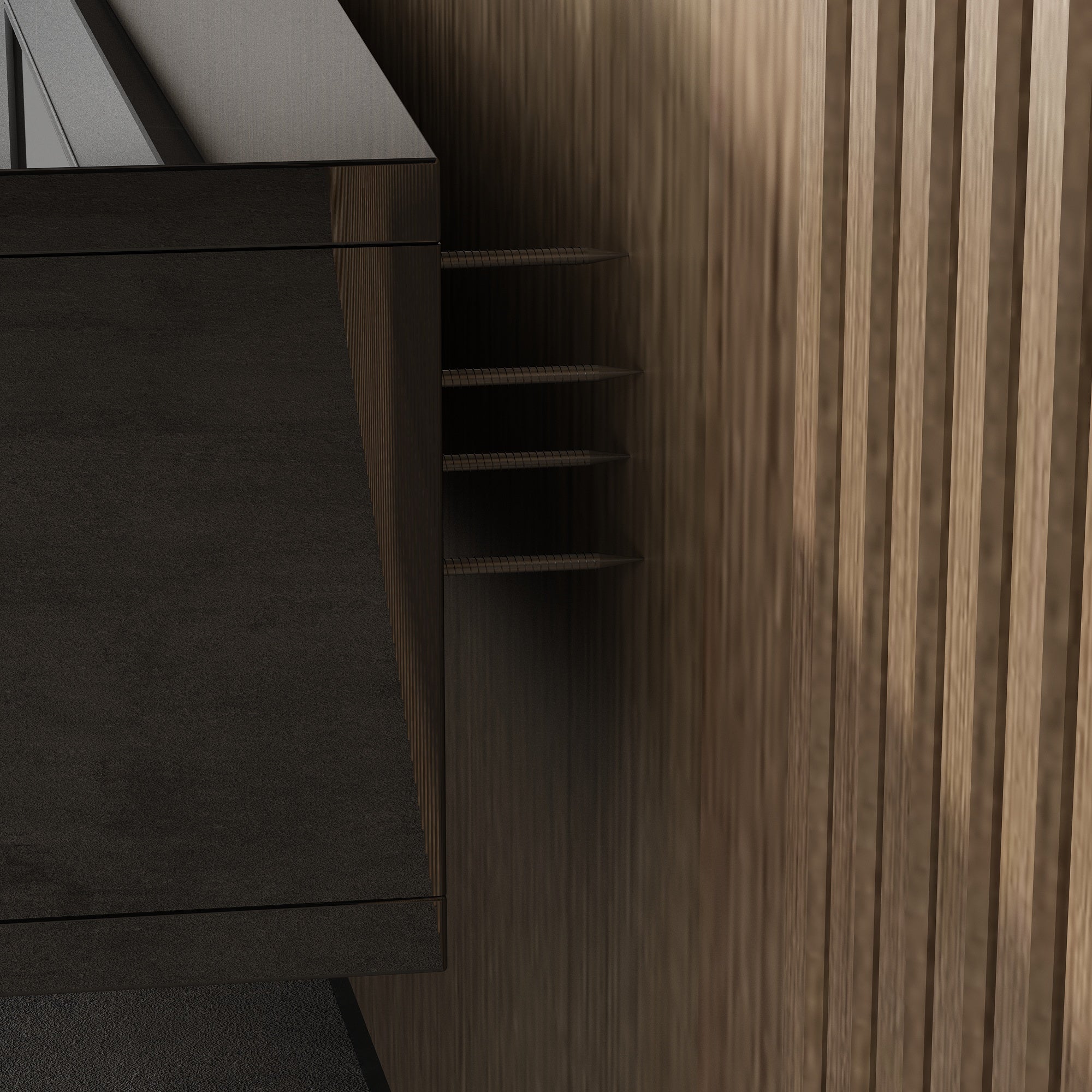 94.5 inches Modern Minimalist Black TV Stand Wall-Mounted And Freely Arranged TV Stand With LED