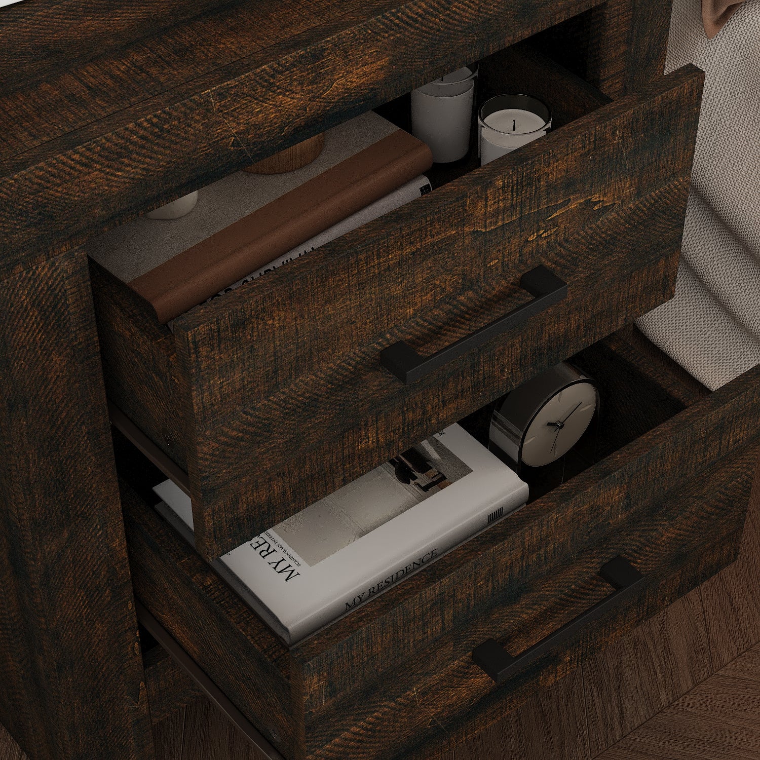 19.7'' H 2-Drawer End Table