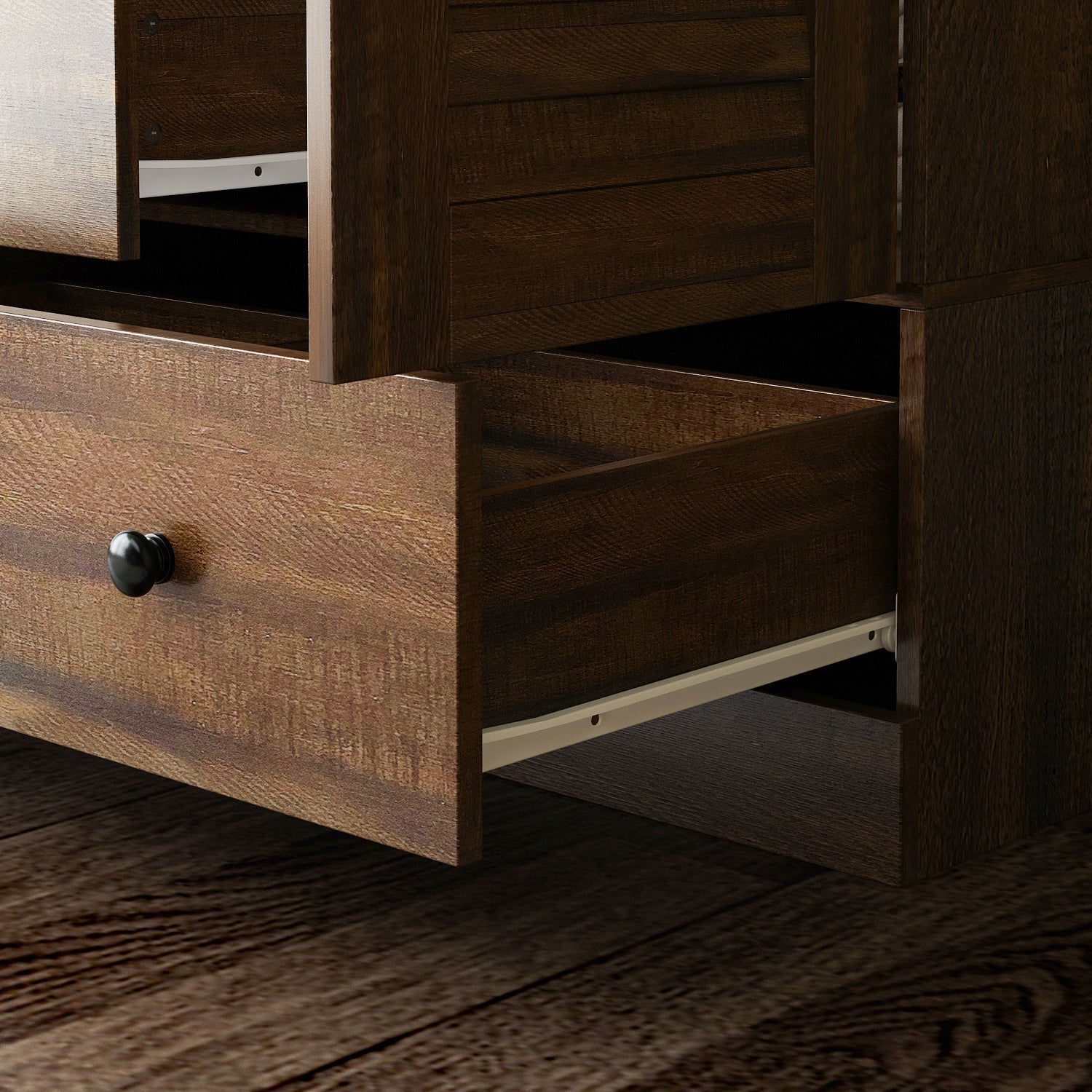 Large Wardrobe Closet Armoire Bedroom Storage Cabinet 4 Doors 5 Drawers