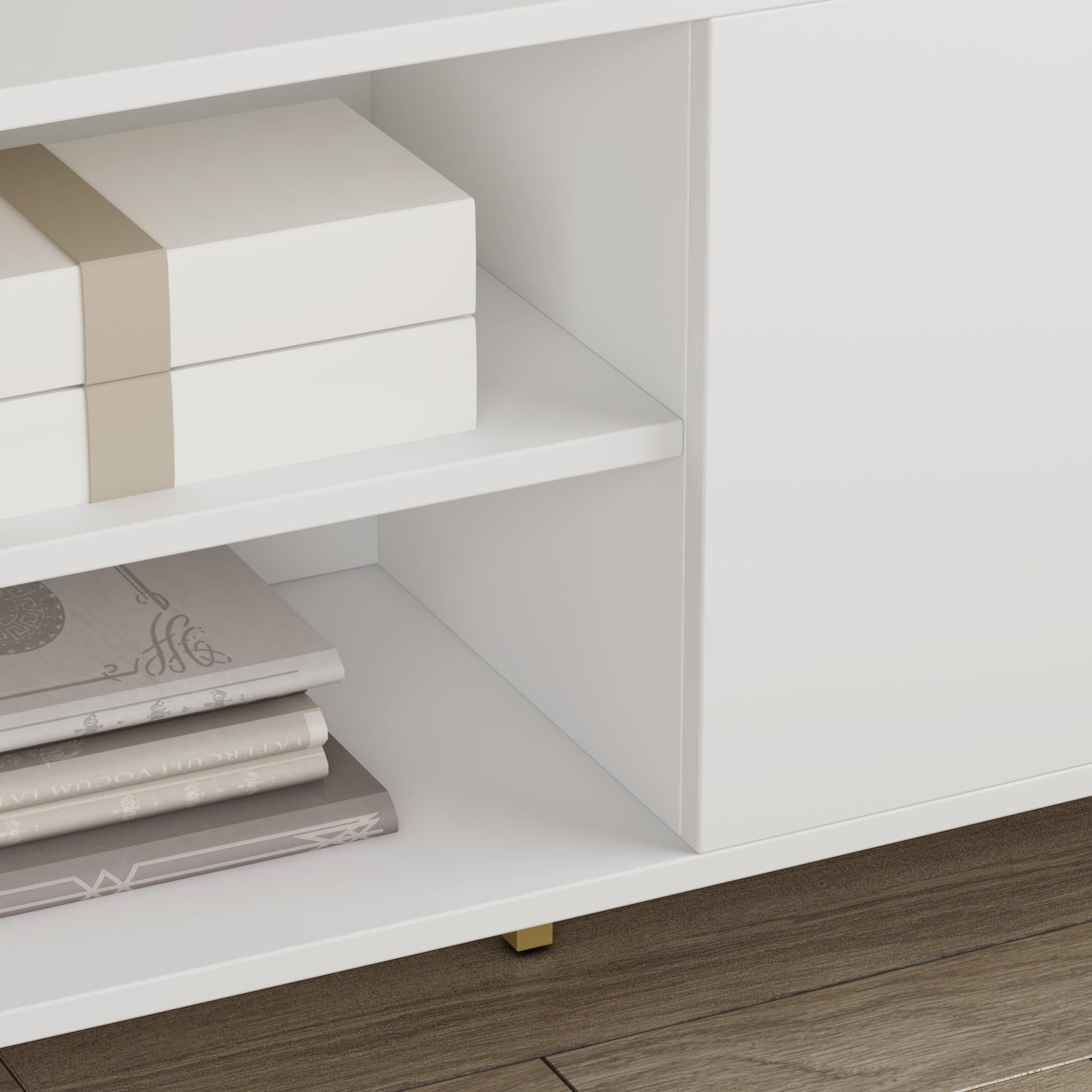 Morden TV Stand Storage Media Console Entertainment Center with Storage