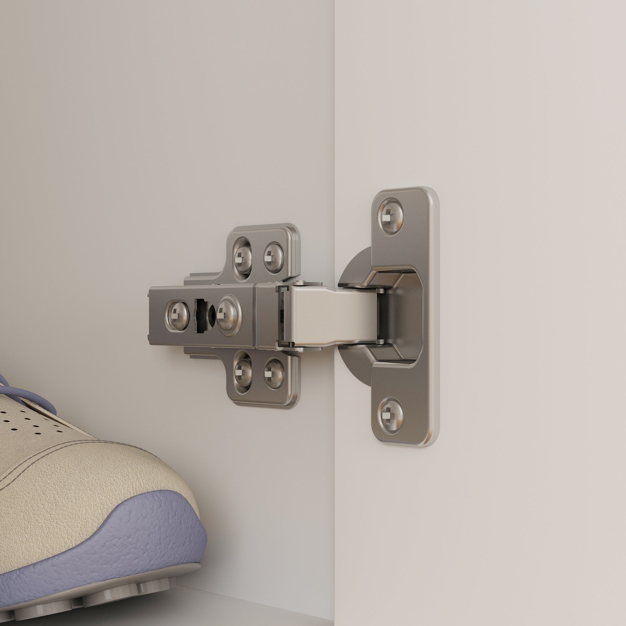 Elegent Wardrobe With Strong Storage And White Finish