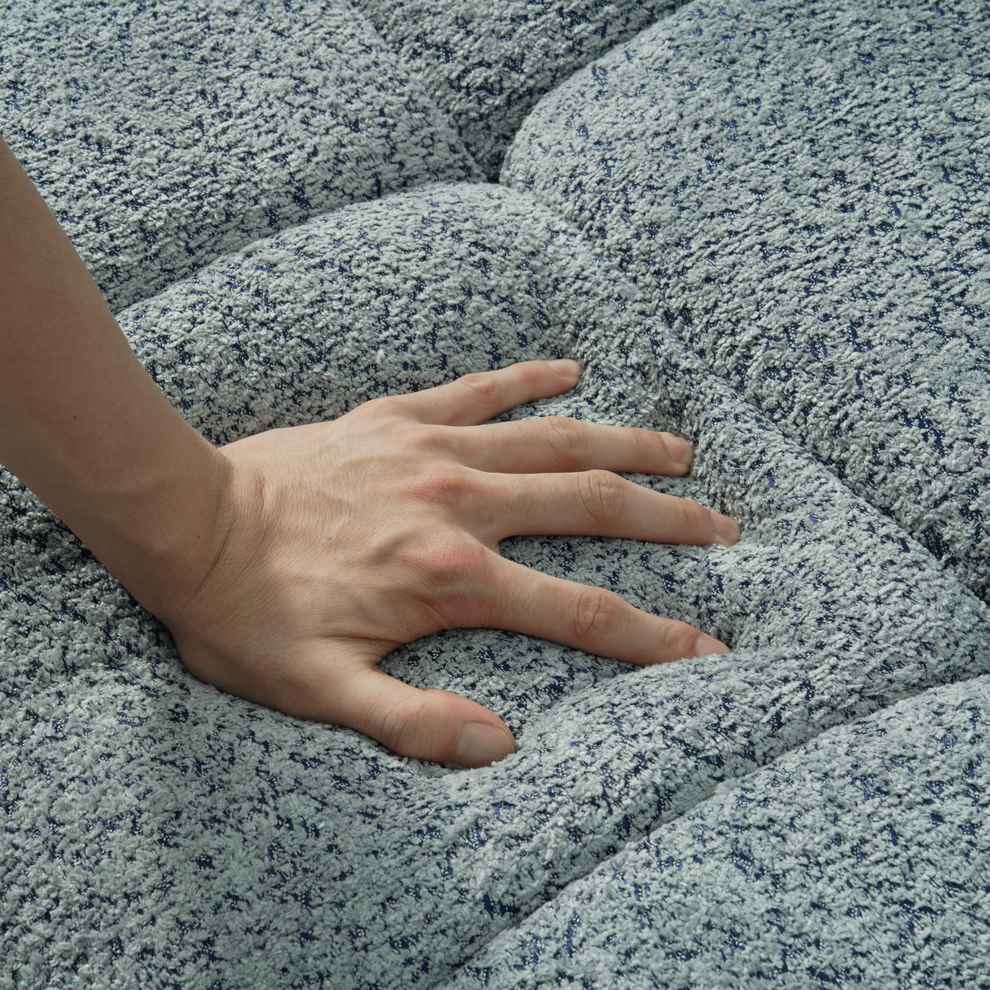 4-Piece Modern Upholstered L-Shape Sectional Sofa With Premium Fabric