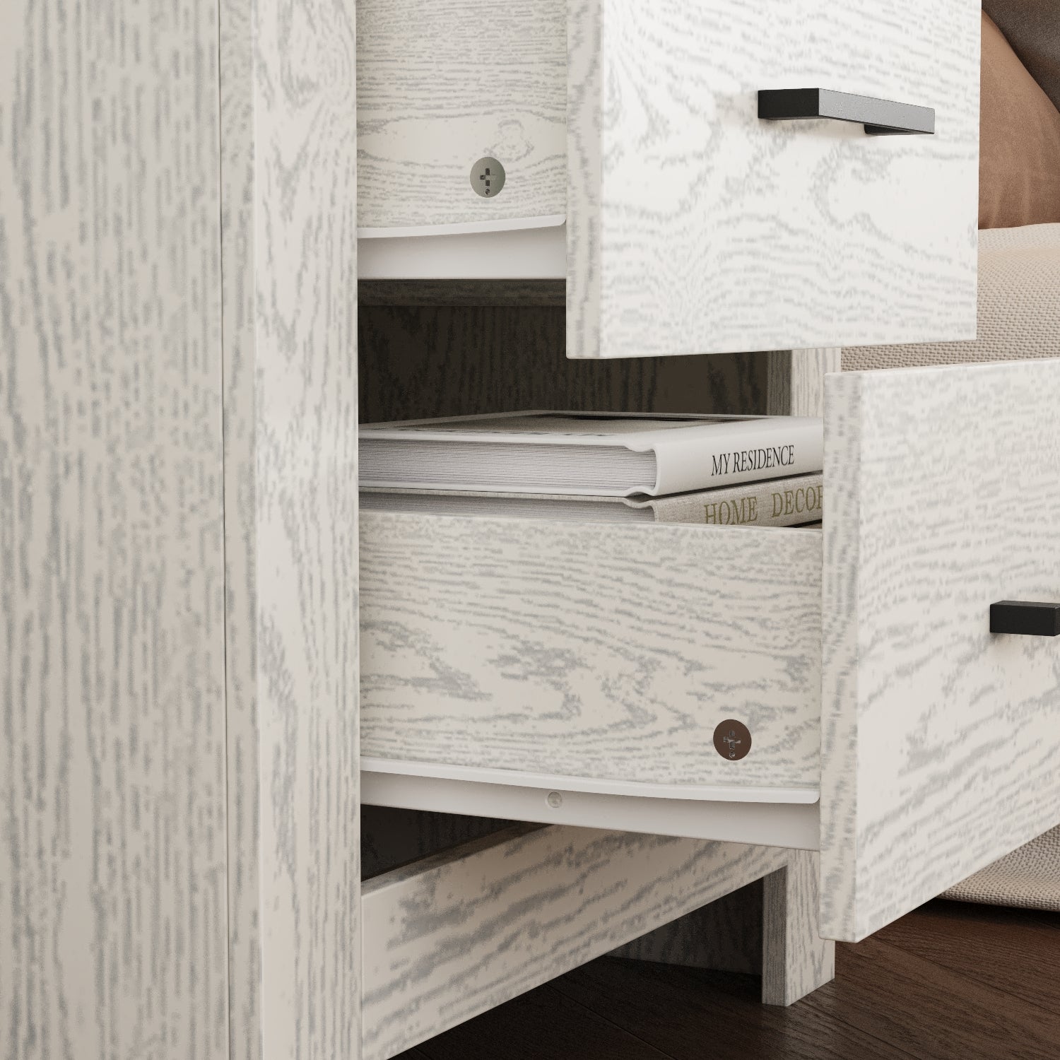 19.7'' H 2-Drawer End Table