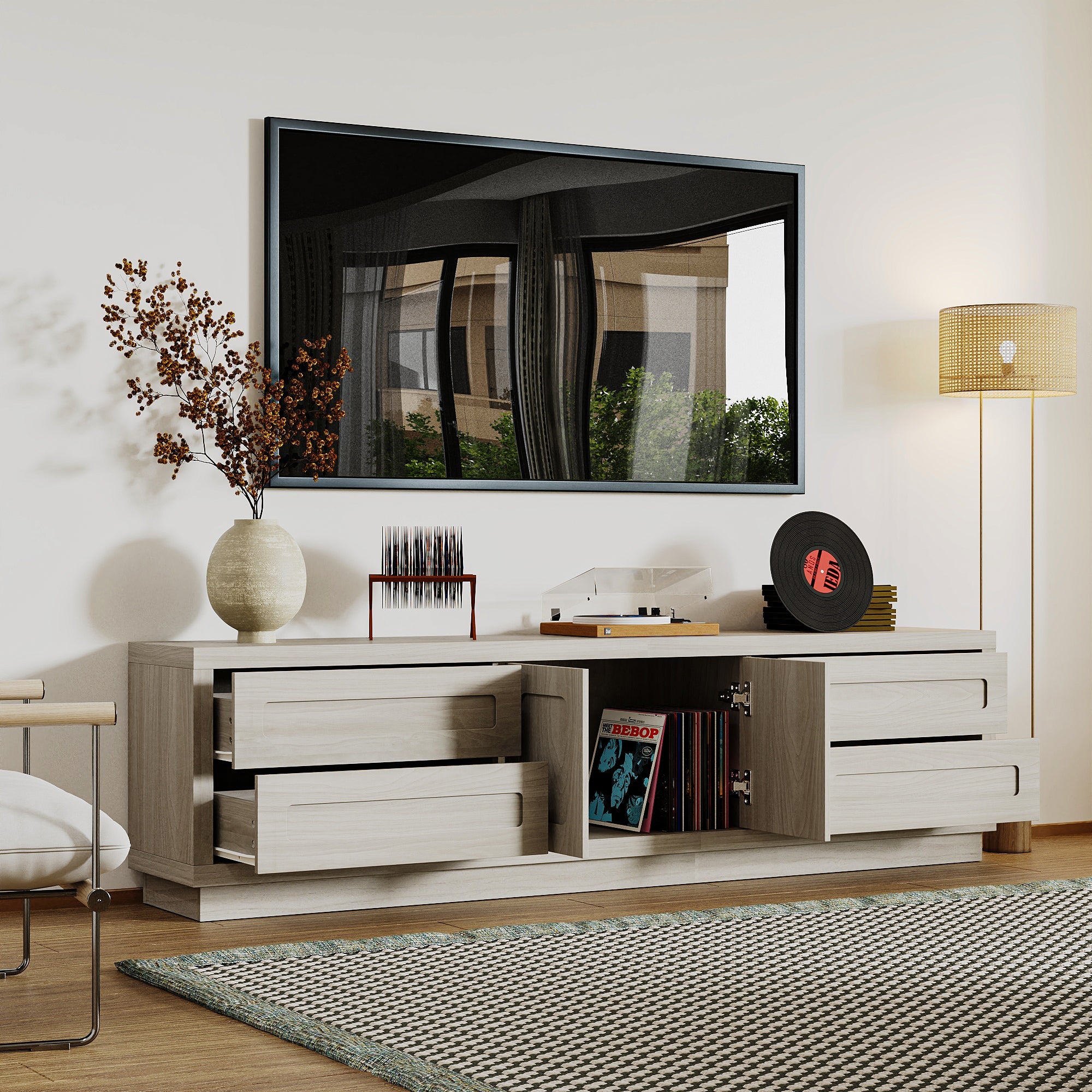 67'' W 4-Drawer TV Stand Media Center