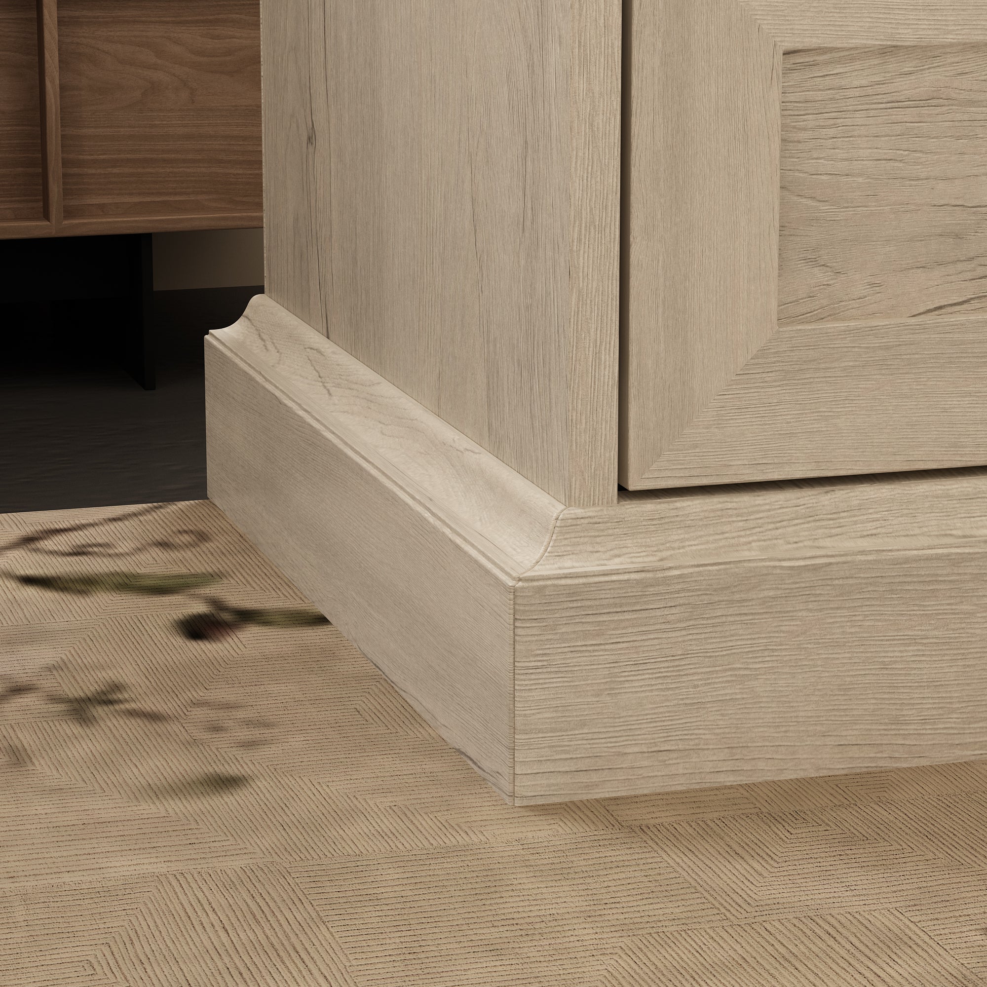 Modern Rustic Accent Chest With Four Drawers, Black Metal Handles – Distressed Light Oak