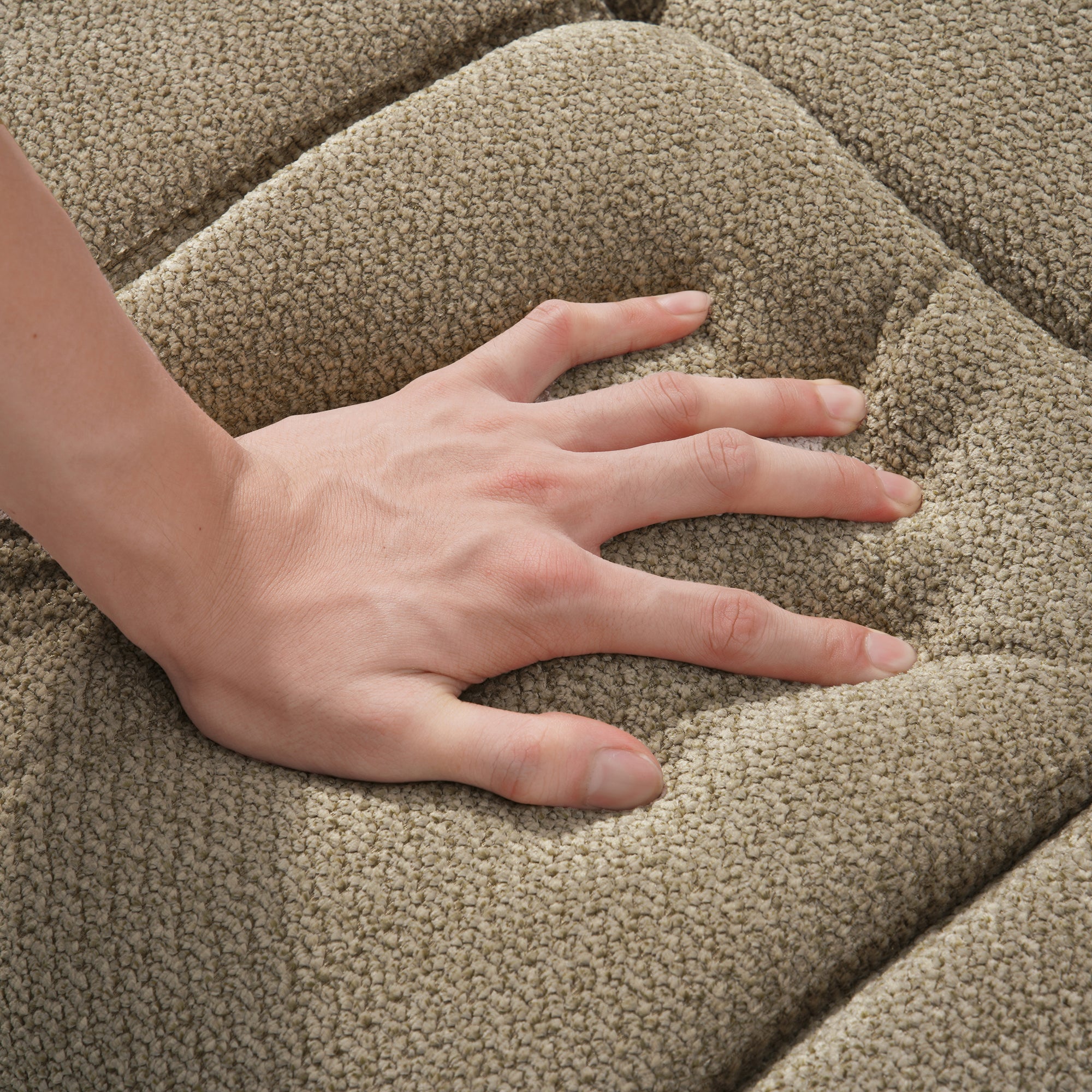 4-Piece Modern Upholstered L-Shape Sectional Sofa With Premium Fabric