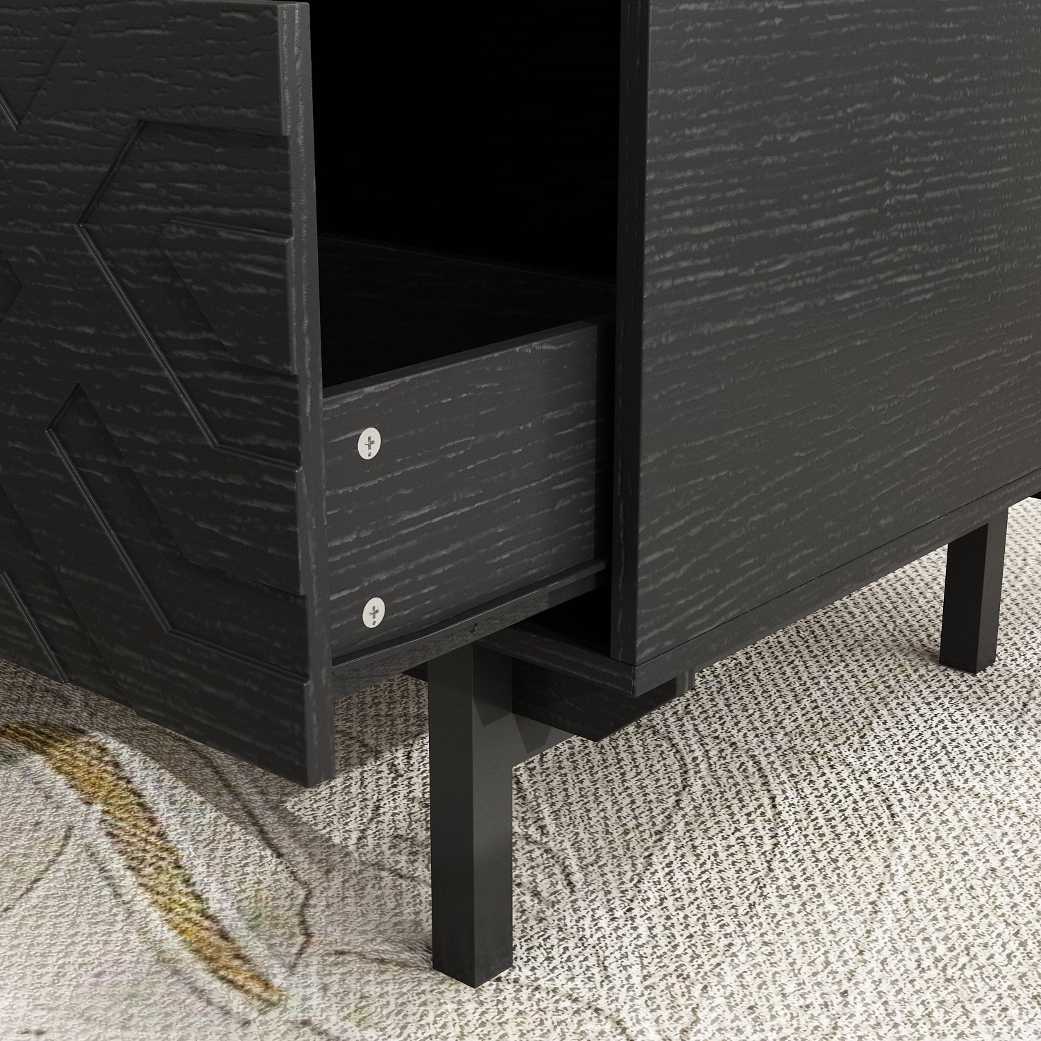 47.2'' W Coffee Table With 4-Drawer