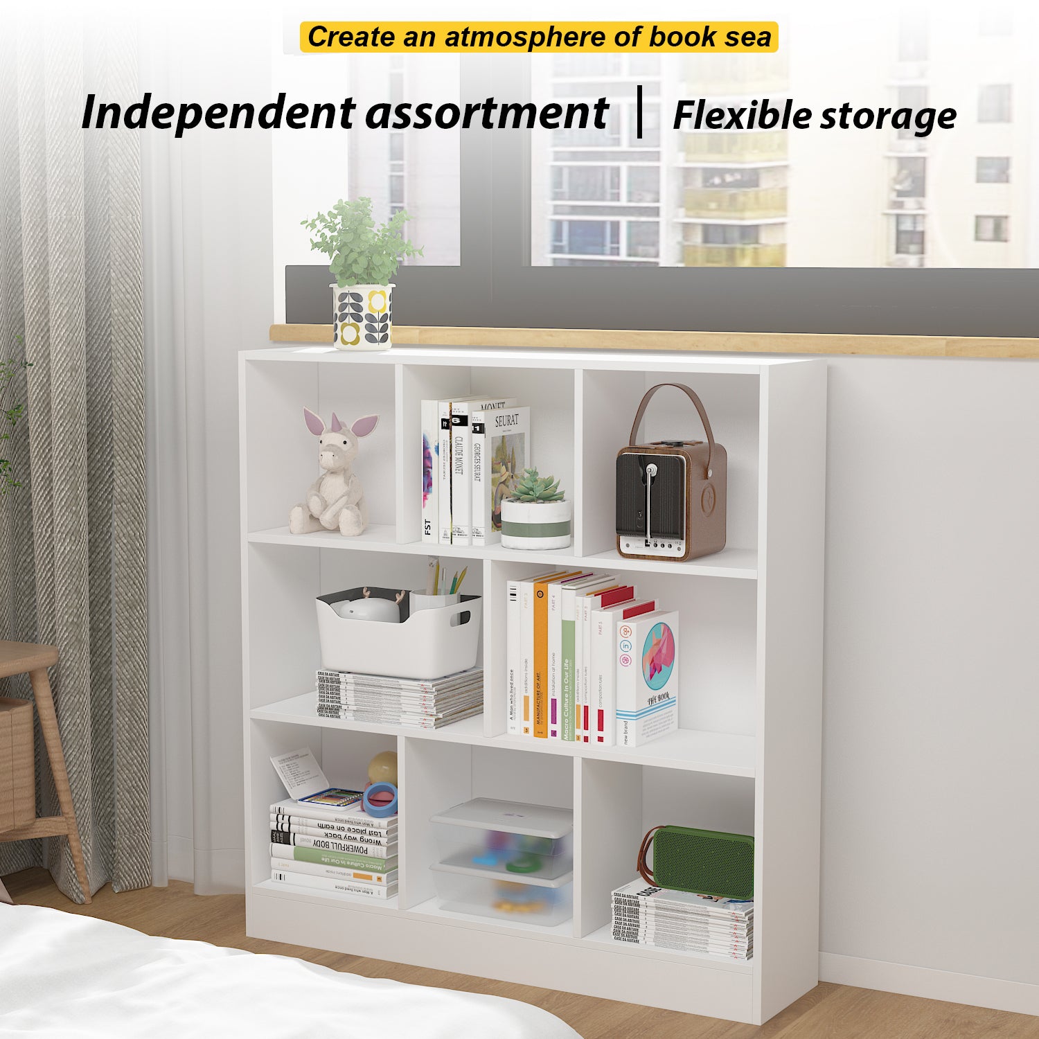39.4'' W Cube Bookcase
