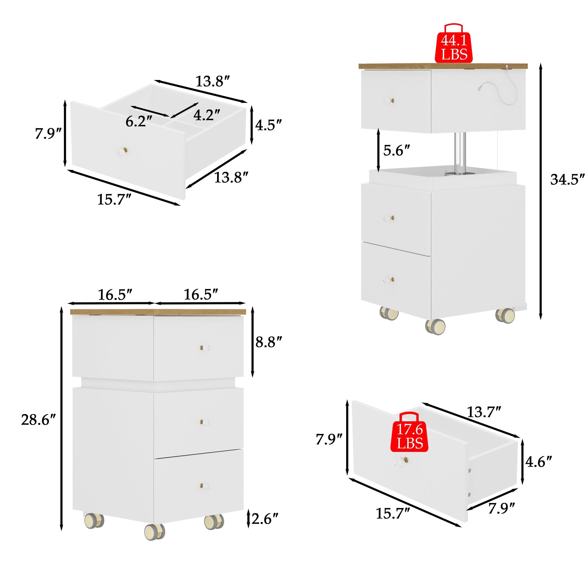 360° Rotating Makeup Vanity Desk with Adjustable Height, Flip-Top Mirror & LED Lighting