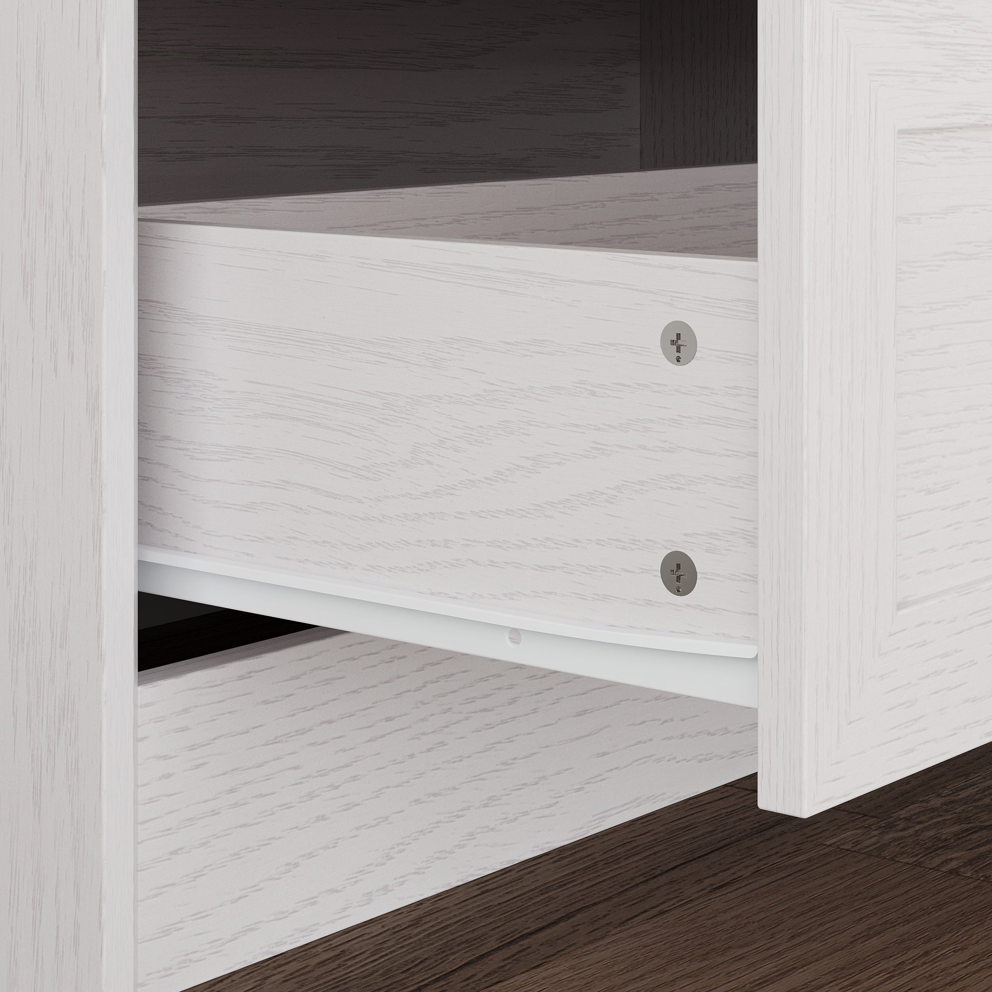 3-Drawer Nightstand With Wood Grain Finish