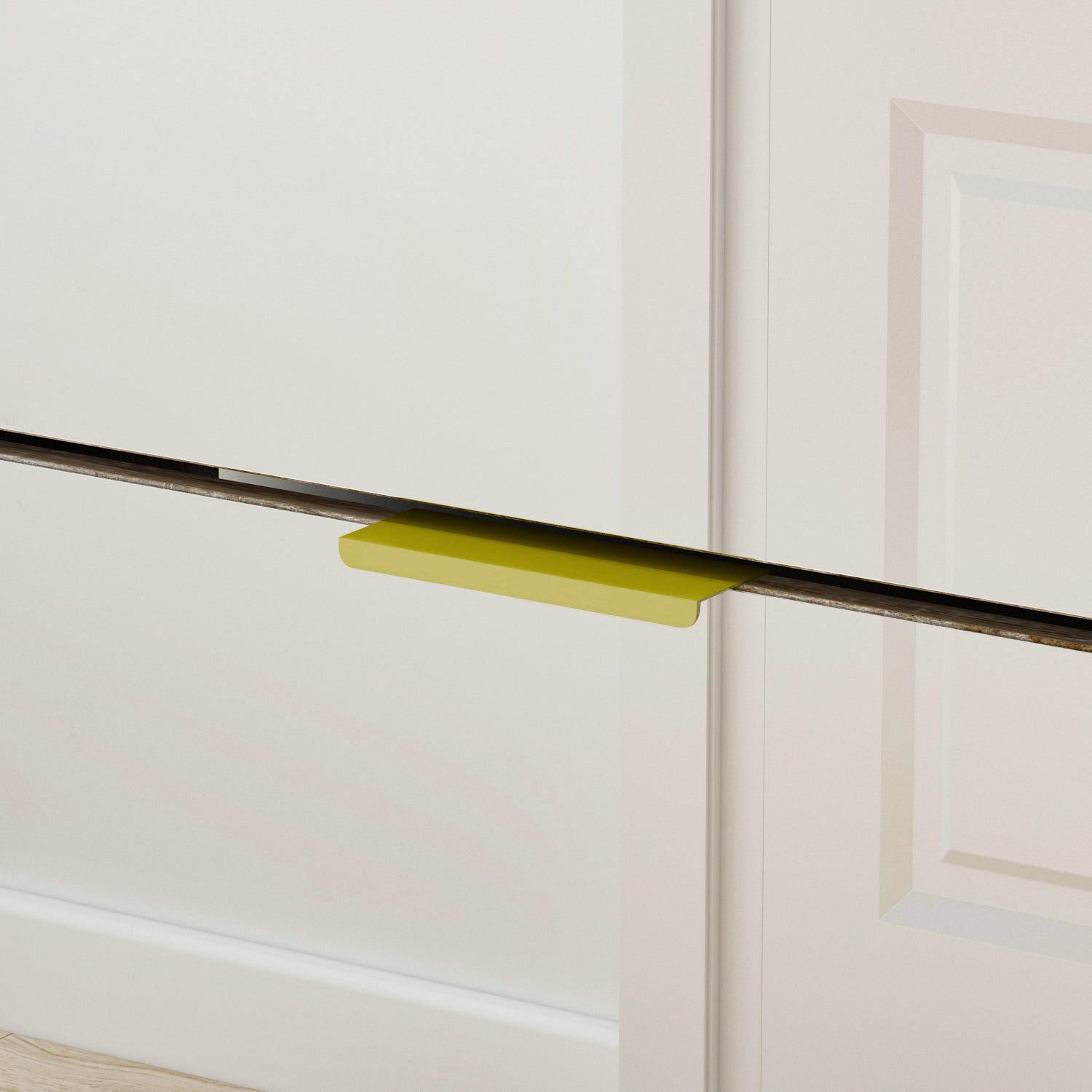 Entryway Shoe Storage Cabinet with 3 Flip Drawers Wood Shoe Cabinet Shoe Organizer with Mirrored Front