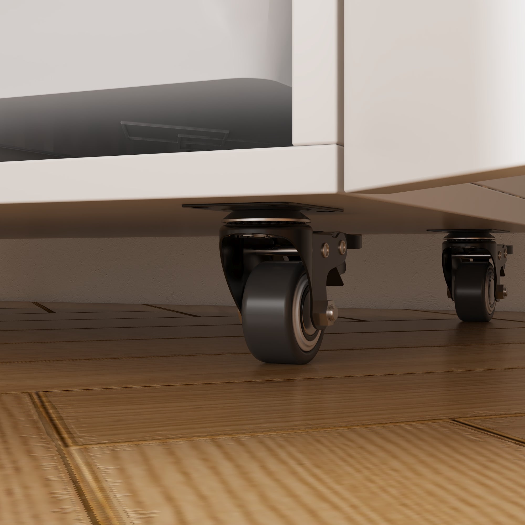 Two Door Craft & Sewing Tables With 8 Baskets And Wheels