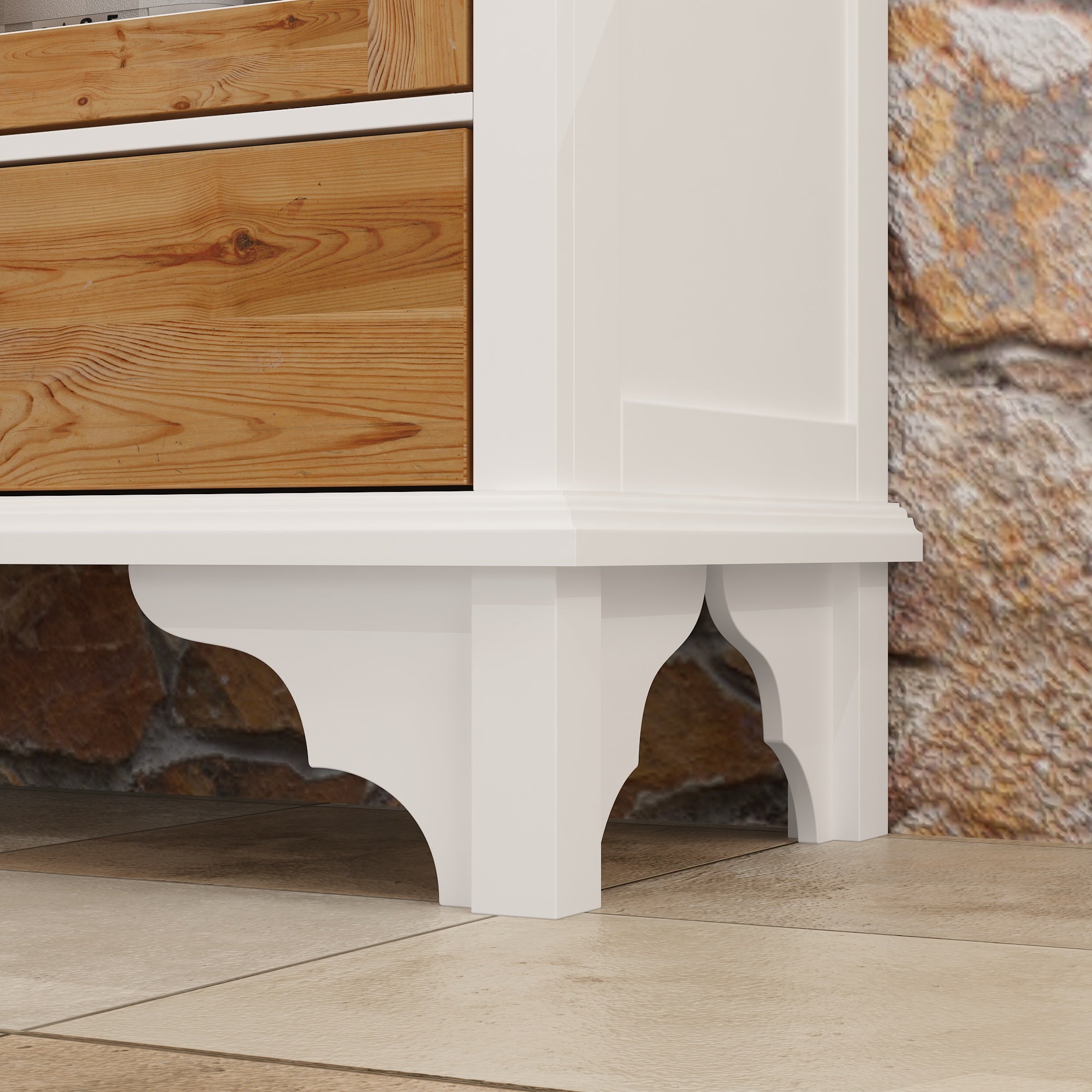 Elegant Soild Wood Modern Sideboard With 2 Doors And 2 Drawers, 39.4” Storage Cabinet With Adjustable Shelves, Versatile Console Table For Living Room Or Dining Room