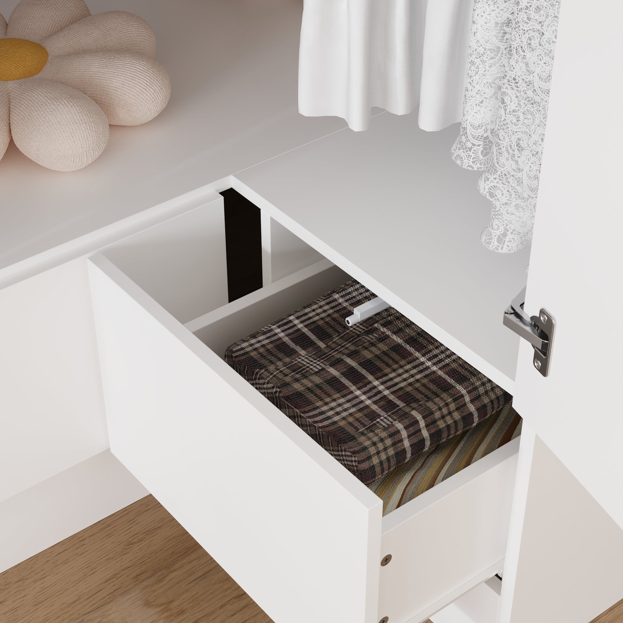 Corner Wardrobe With 2 Doors And 2 Drawers