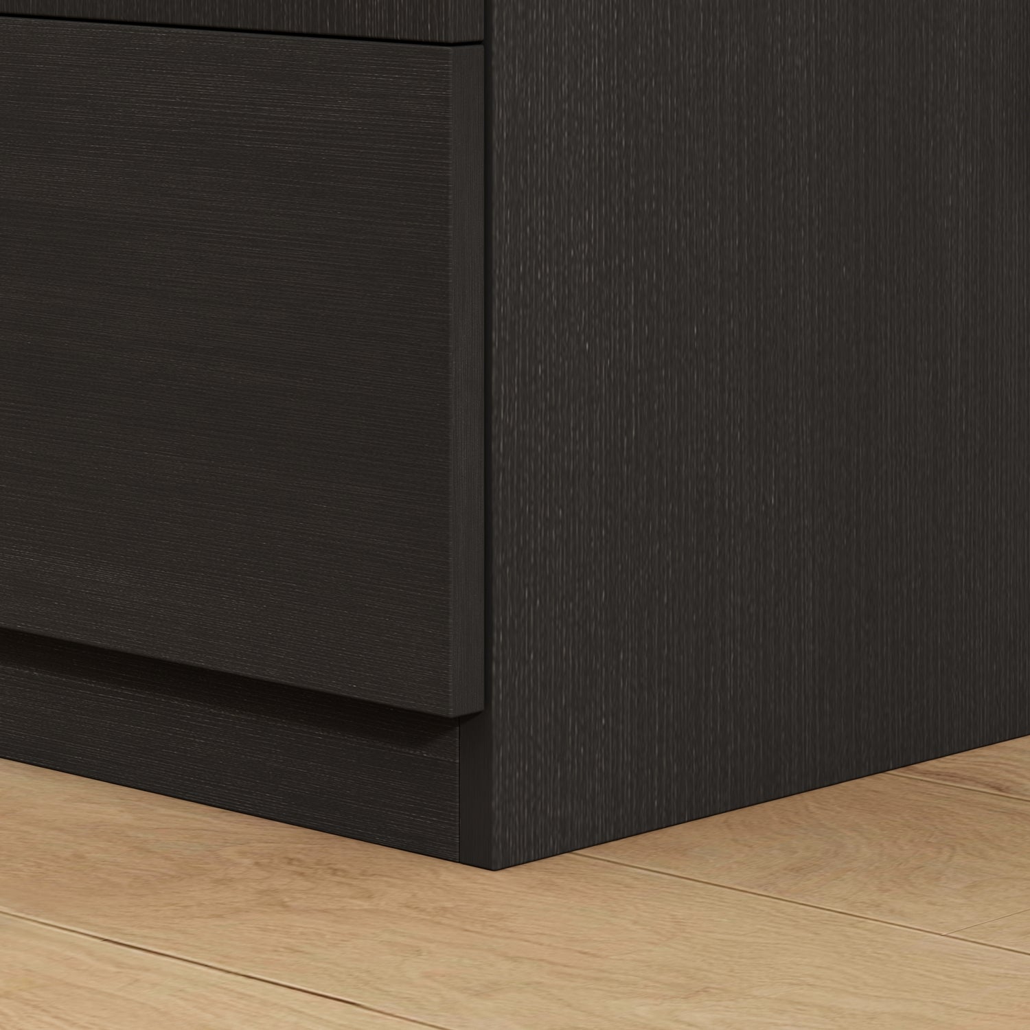 2-Door Wardrobe Cabinet with 1 Drawer Armoire for Bedroom Storage