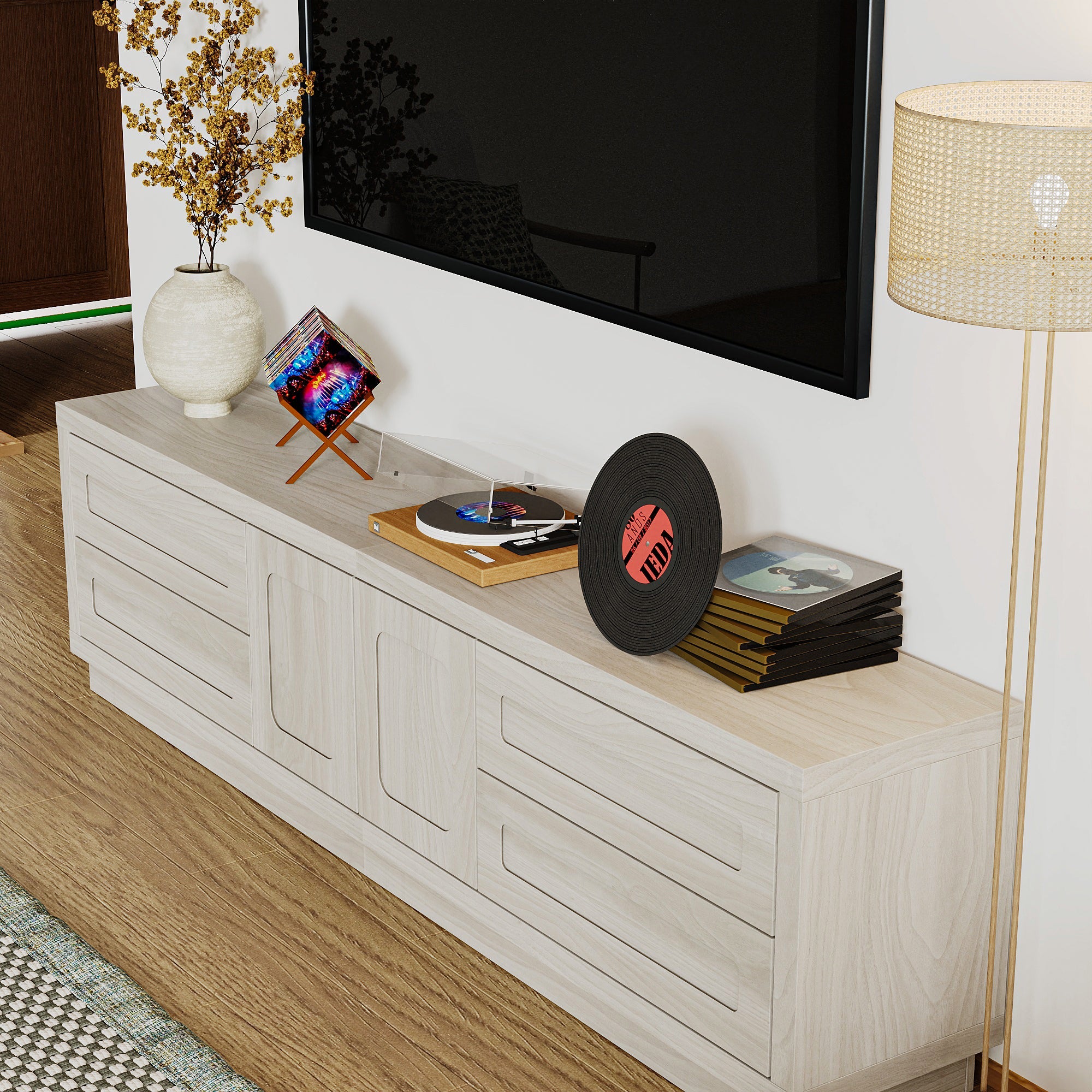 67'' W 4-Drawer TV Stand Media Center