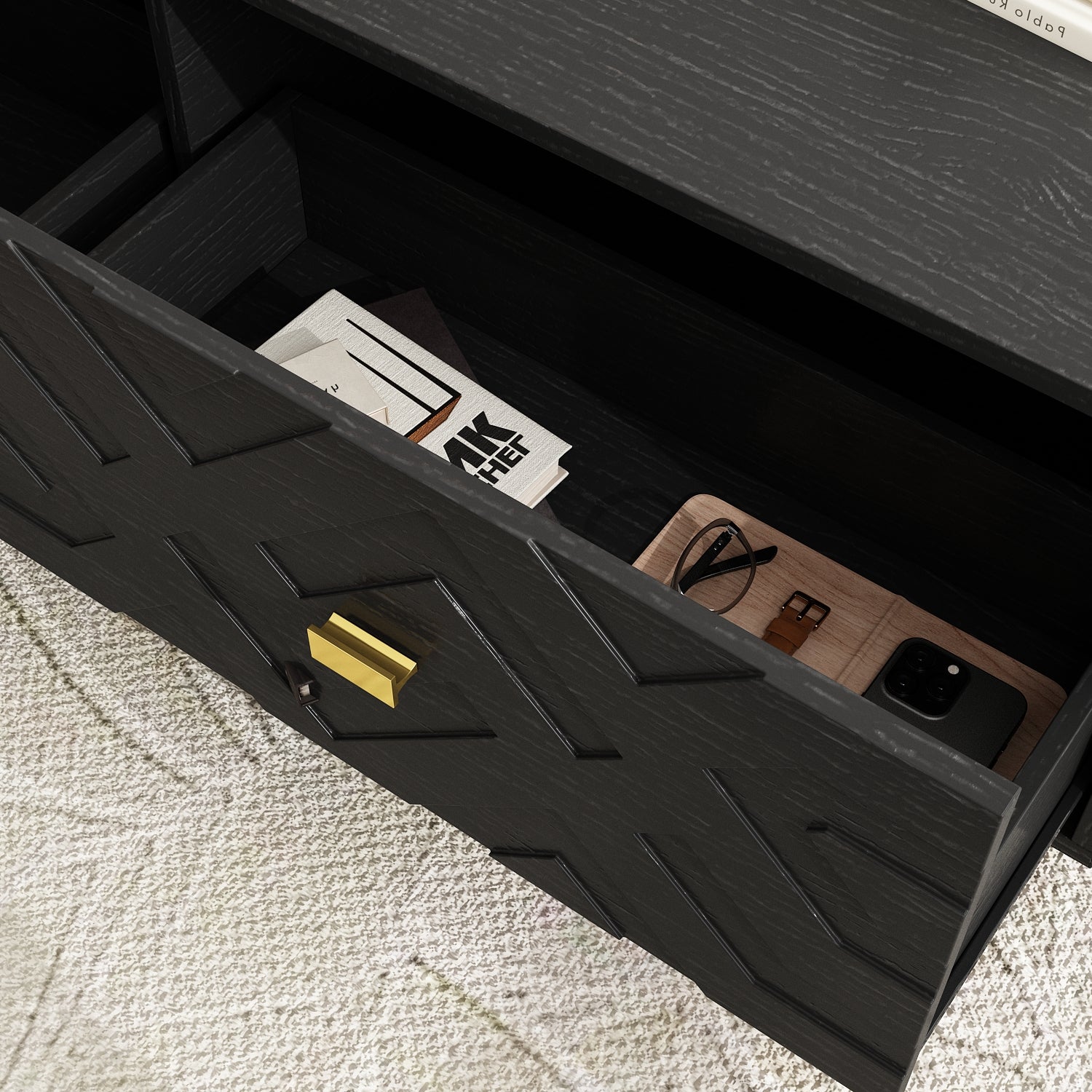 47.2'' W Coffee Table With 4-Drawer