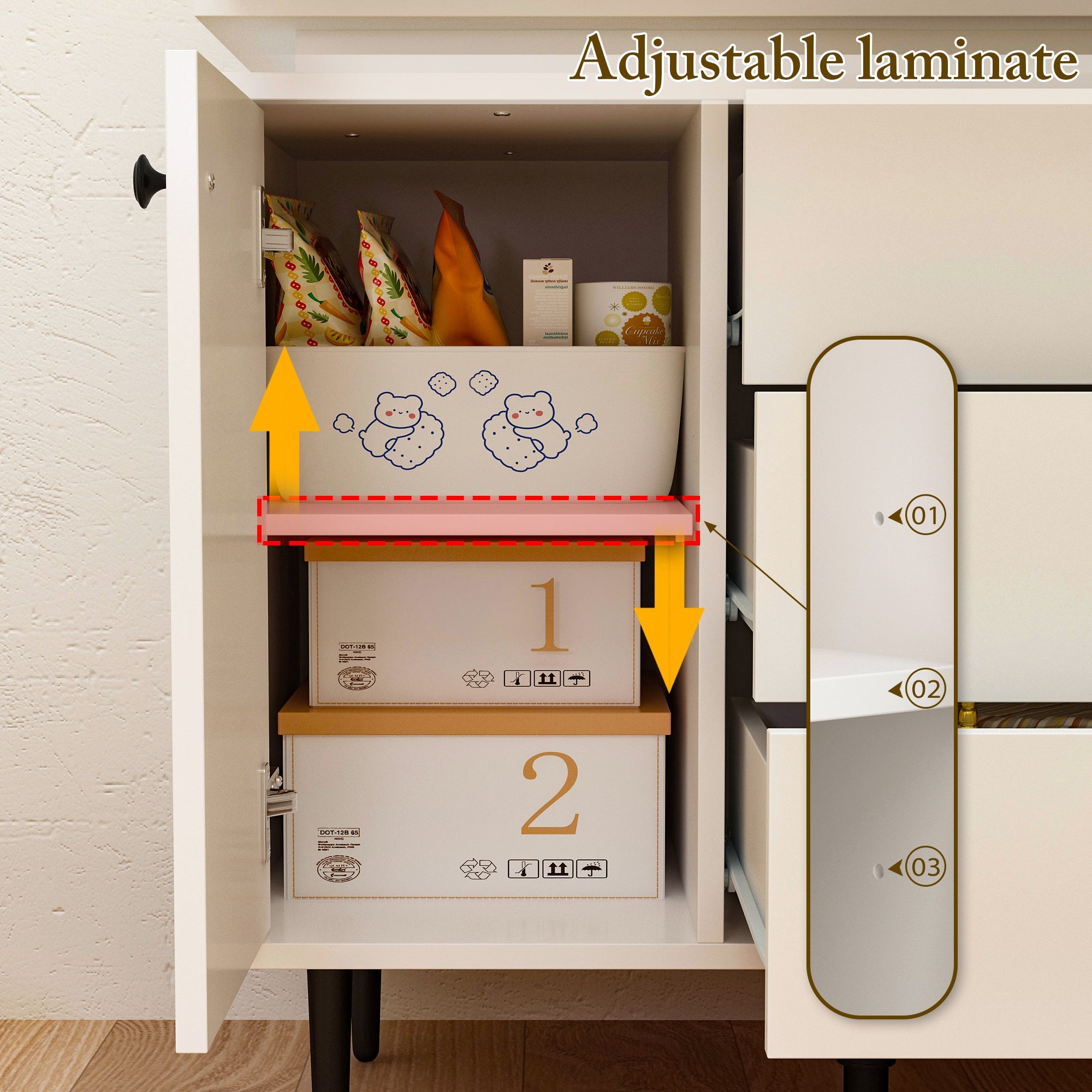 Creative Storage Cabinet With Robot Shape