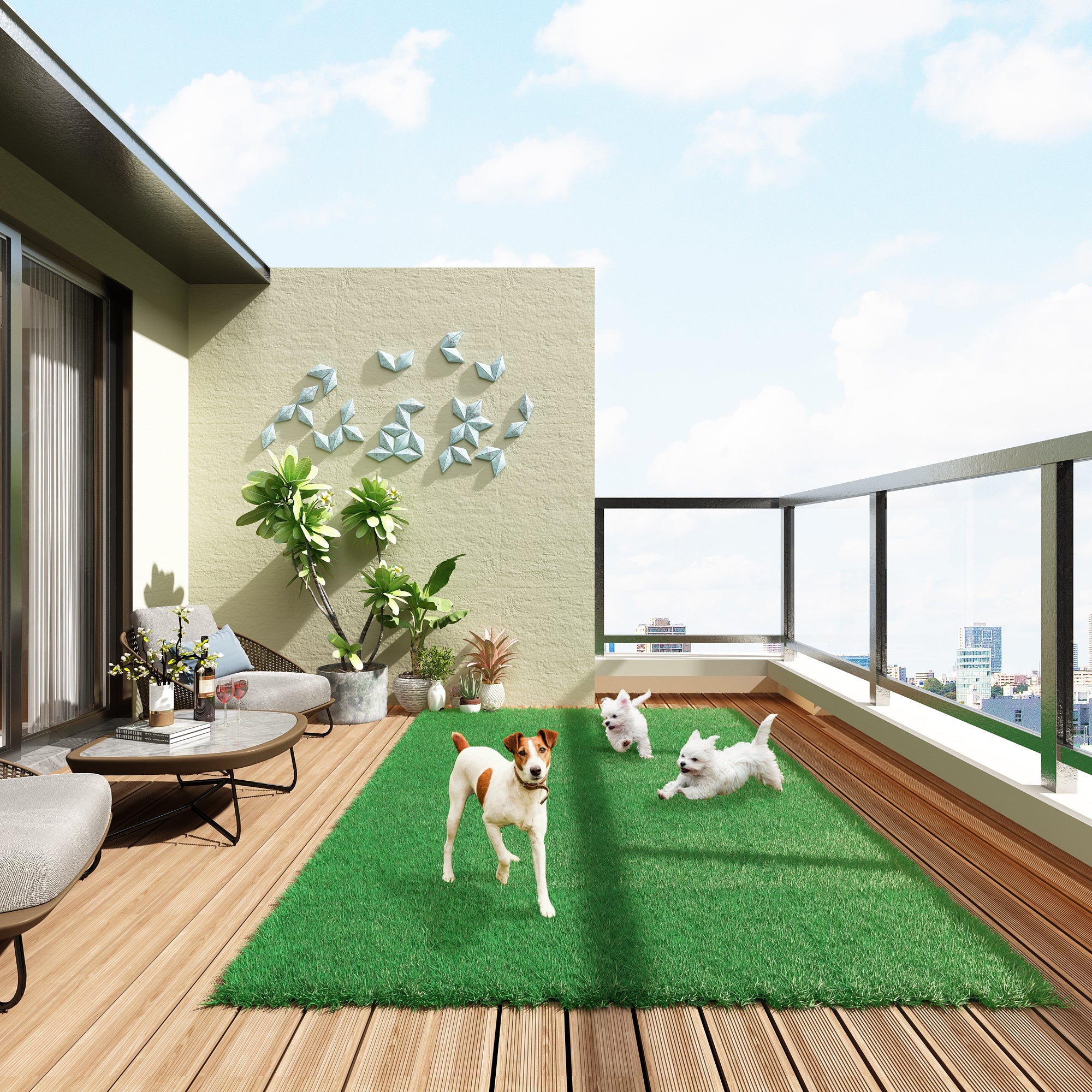 120" x 79.2" Artificial Grass Turf Panels