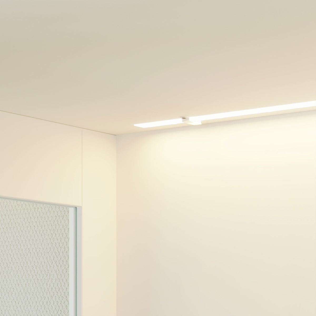 Elegant Bathroom Cabinet With Glass Doors & Smart LED Light