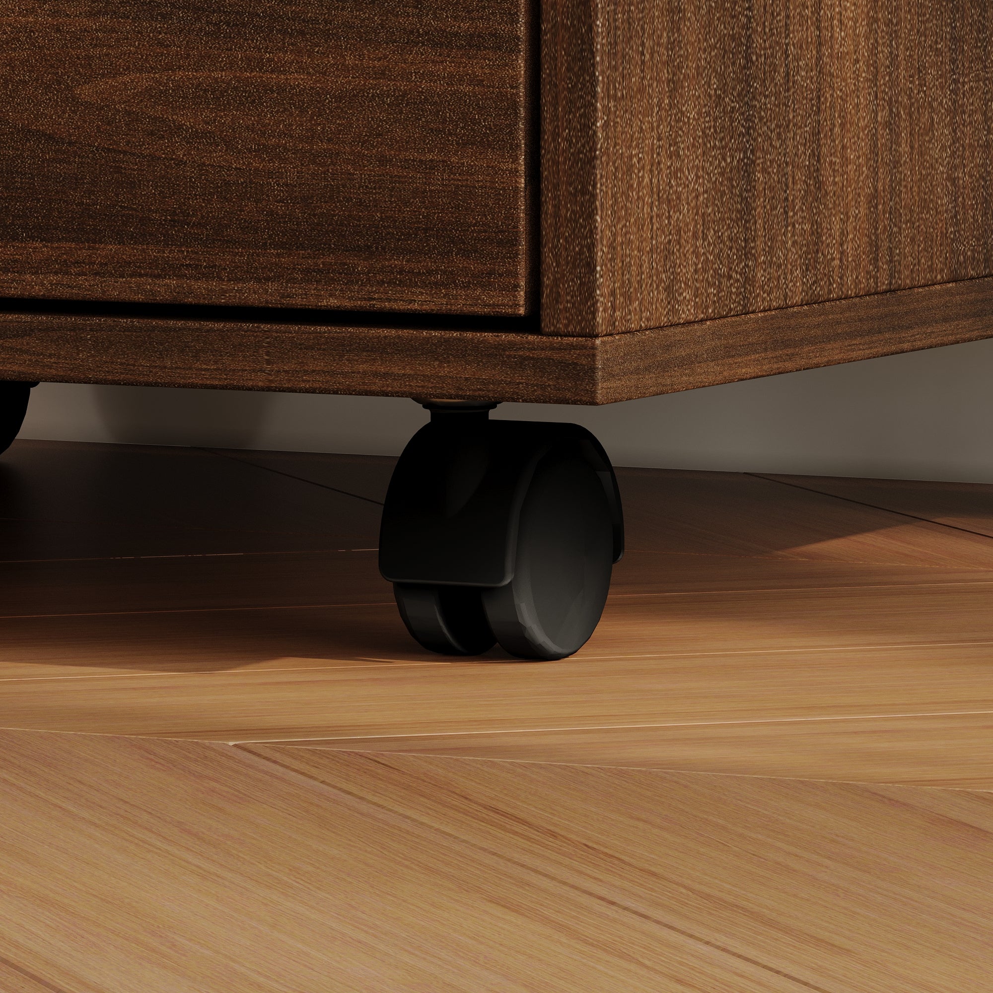 Movable Vanity Table With LED Mirror