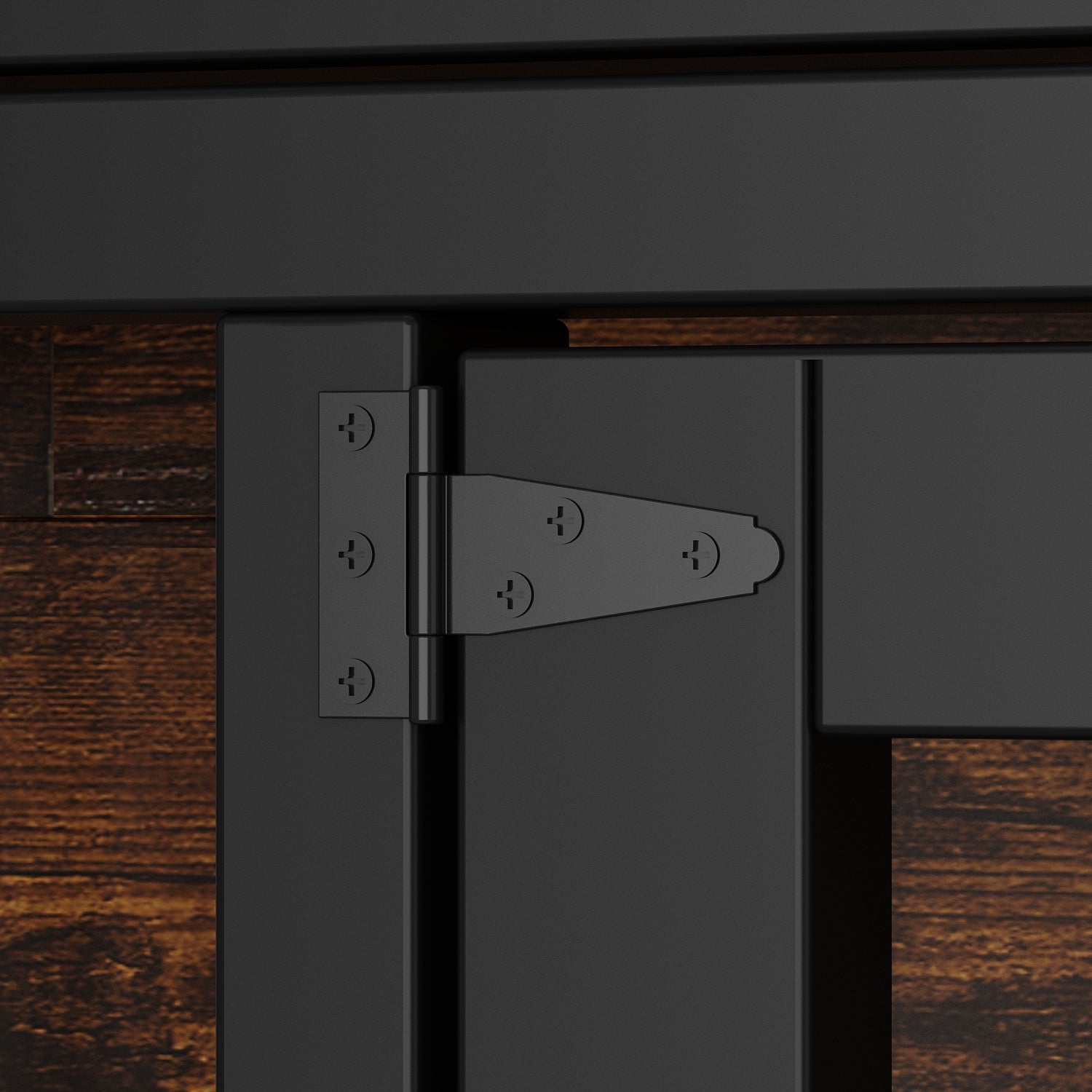 Large Wooden Dog Crate with Divider and Side Table