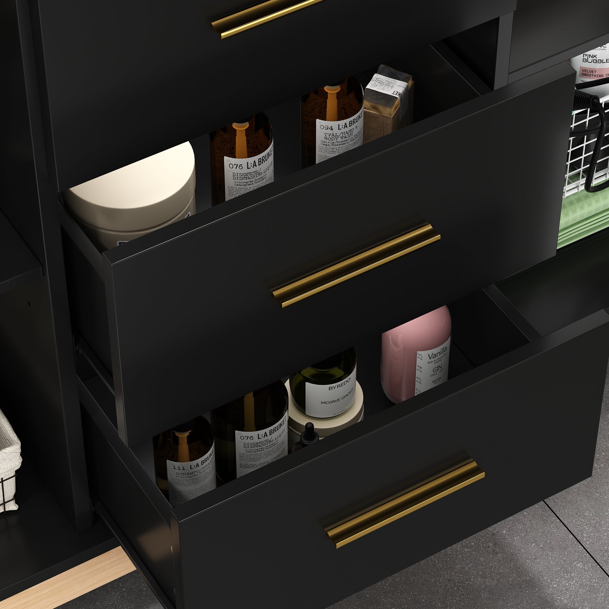 47.2'' Single Bathroom Vanity with Solid + Manufactured Wood Top