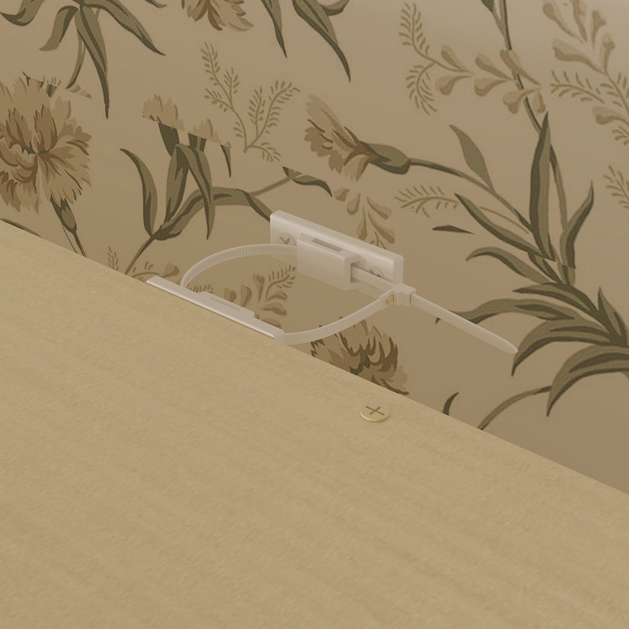 Elegant Display Cabinet With 3 Open Shelves & 2 Carved Drawers