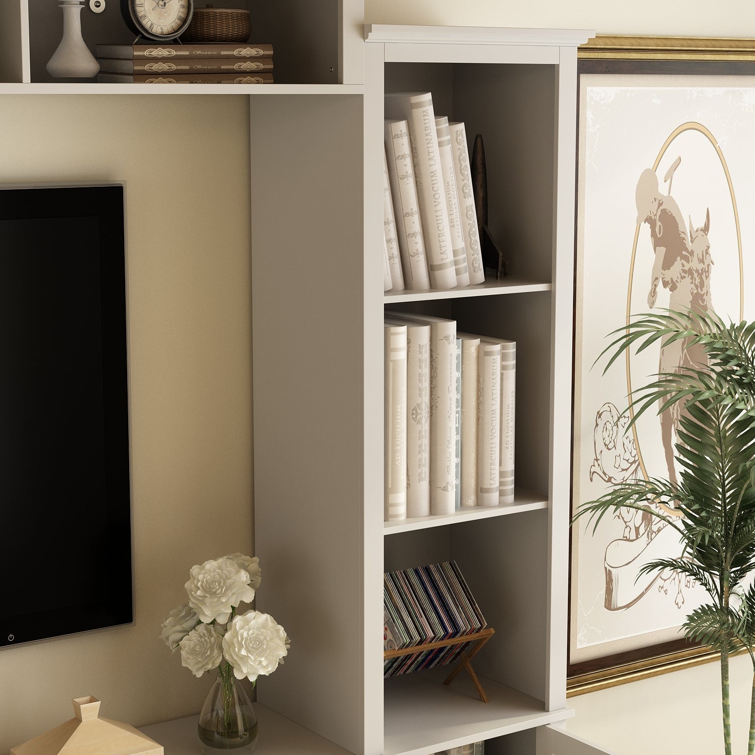 TV Bench Large Entertainment Center