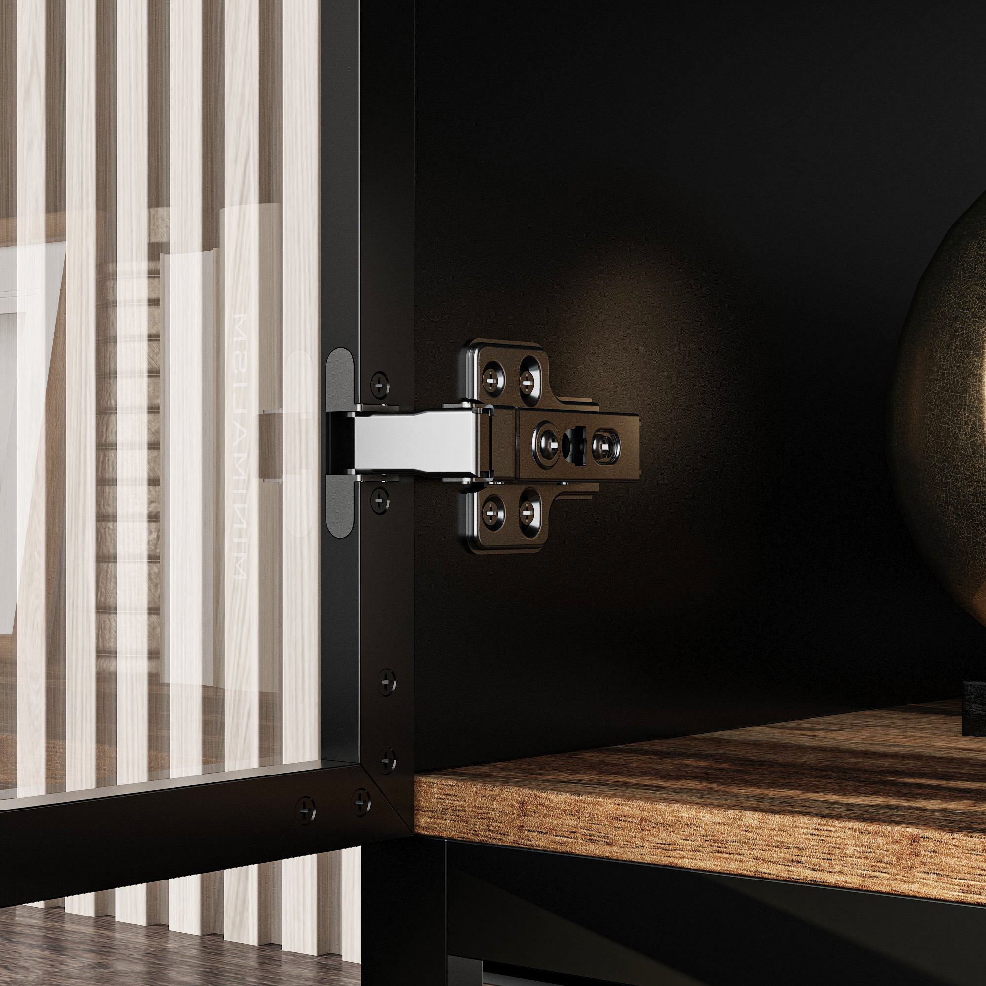 63" W Sideboard Cabinet Buffet Storage Cabinet