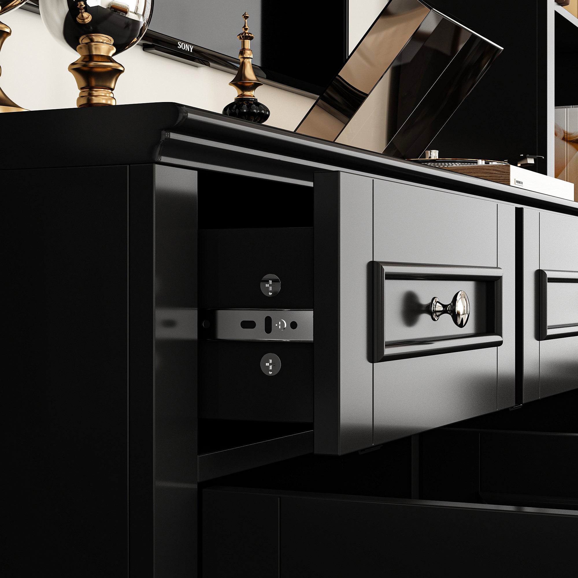 TV Hutch Large Entertainment Center