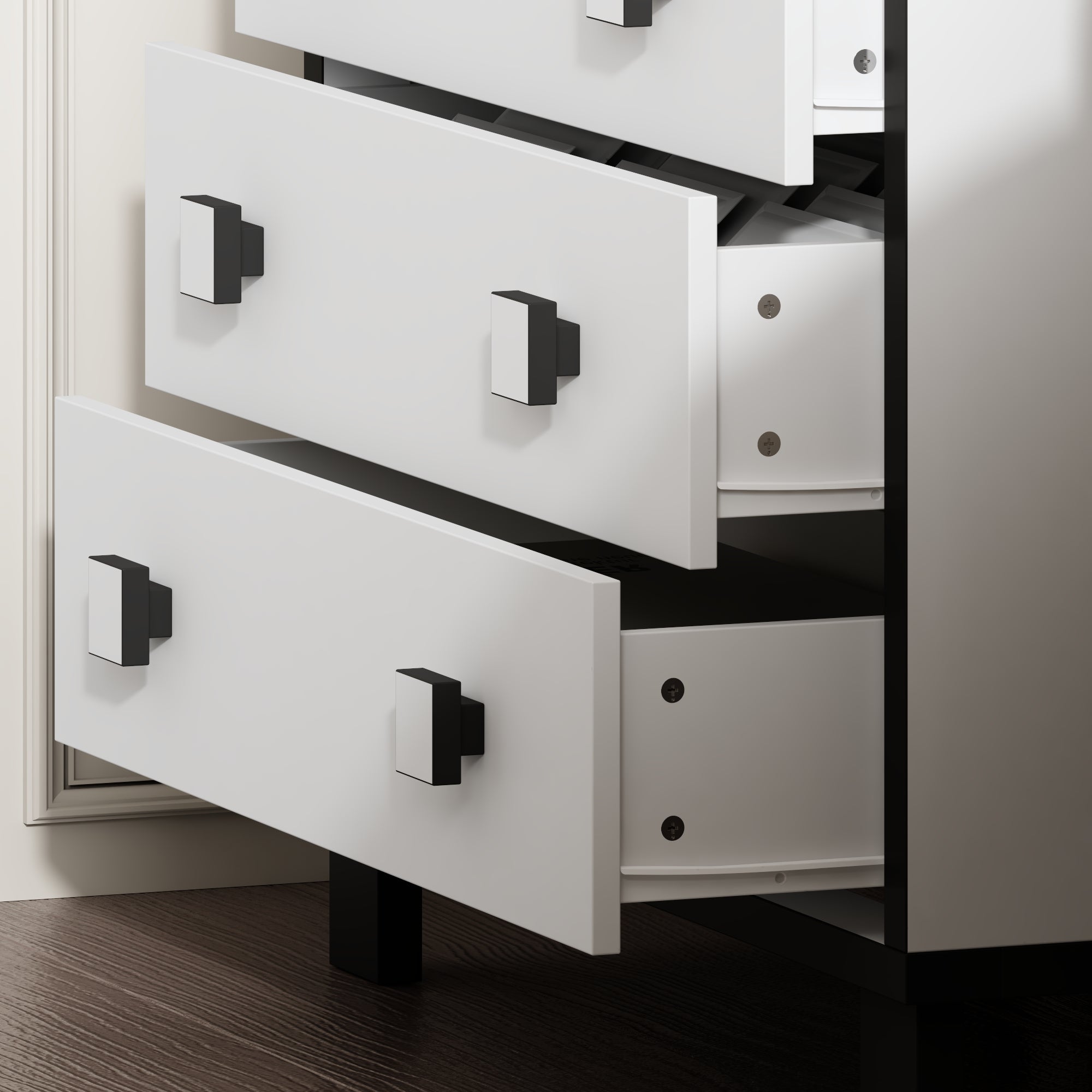 3-Drawer Nightstand With Modern Design