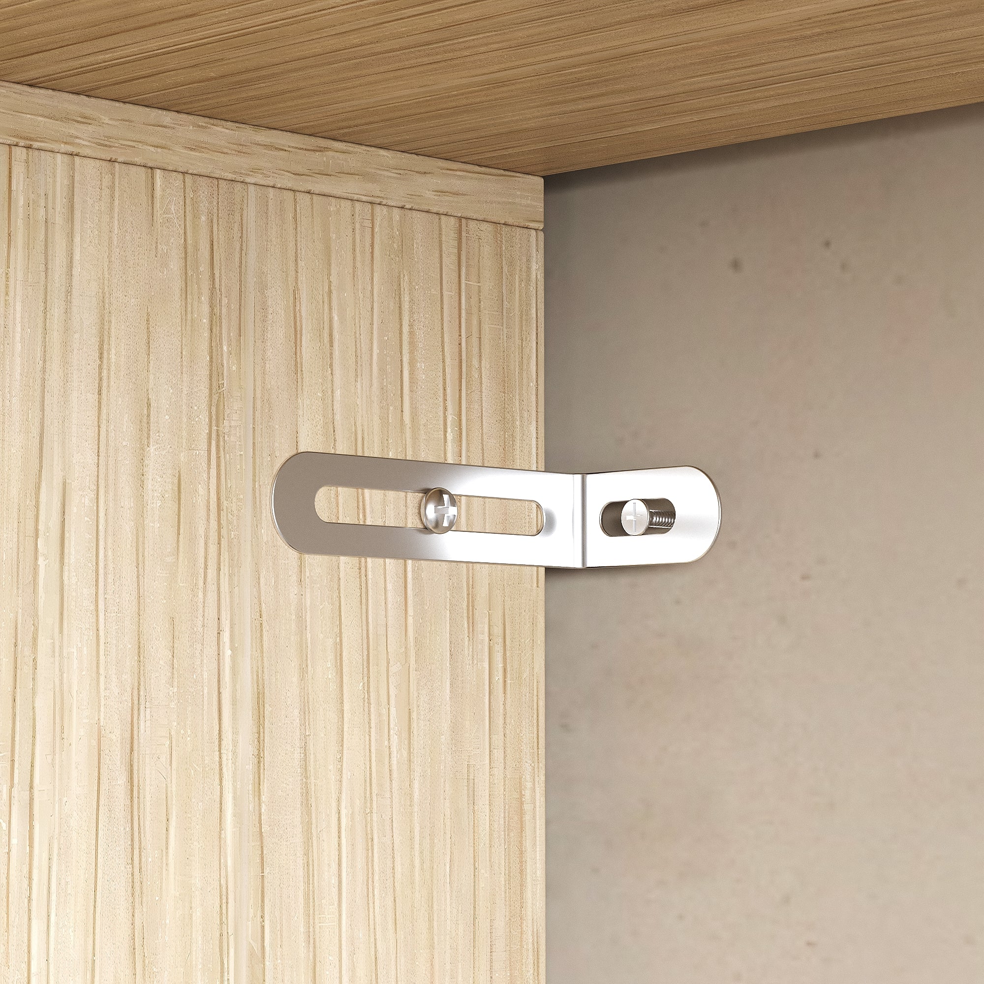 Modern 3-Piece Entertainment Center With Overhead Cabinets And 69" TV Stand, Natural Wood And Black Finish