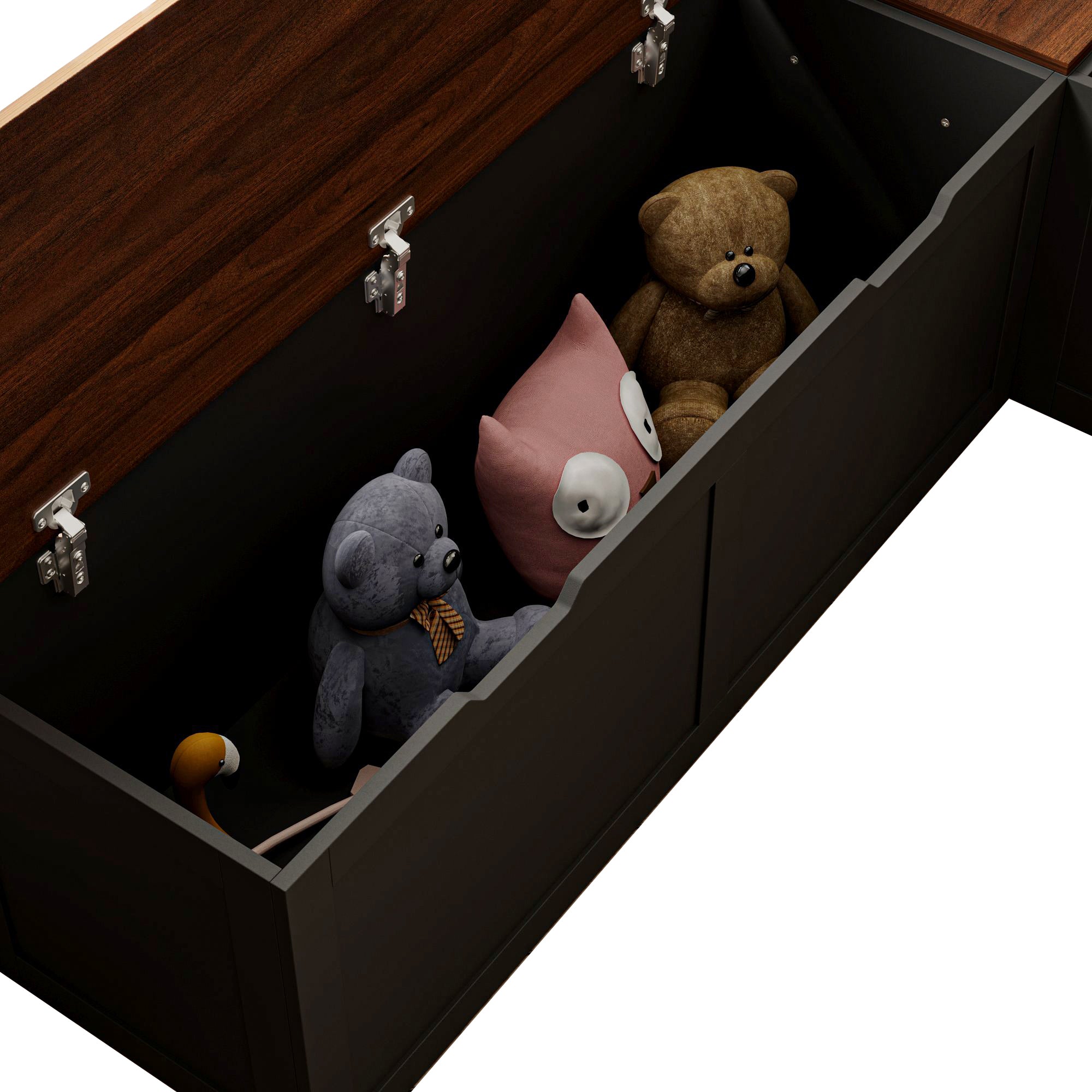 Corner Shoe Storage Bench