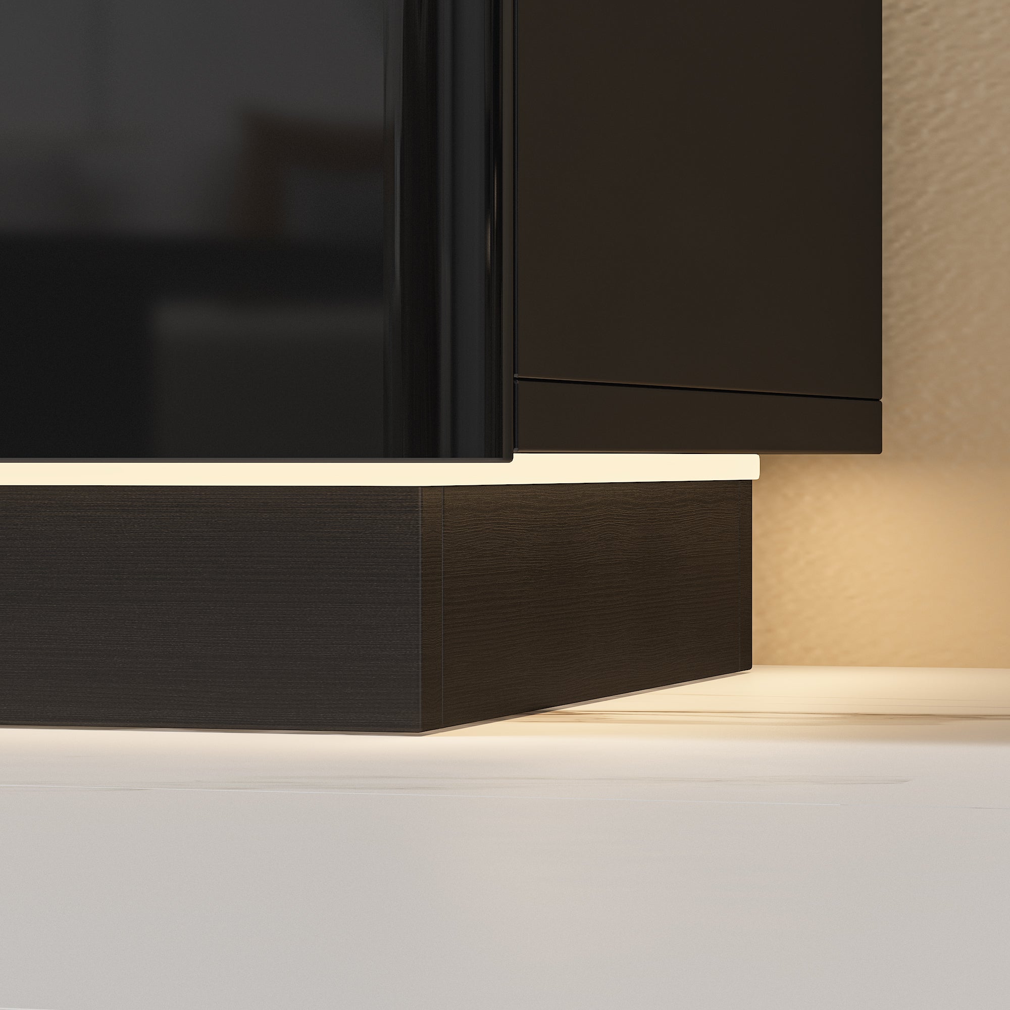 LED TV Stand Console Table Entertainment Center High Gloss