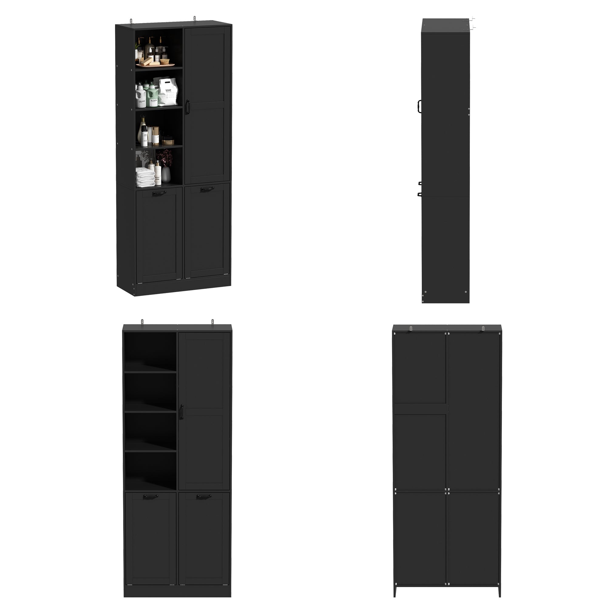 Elegent Bathroom Cabinet With White Finish