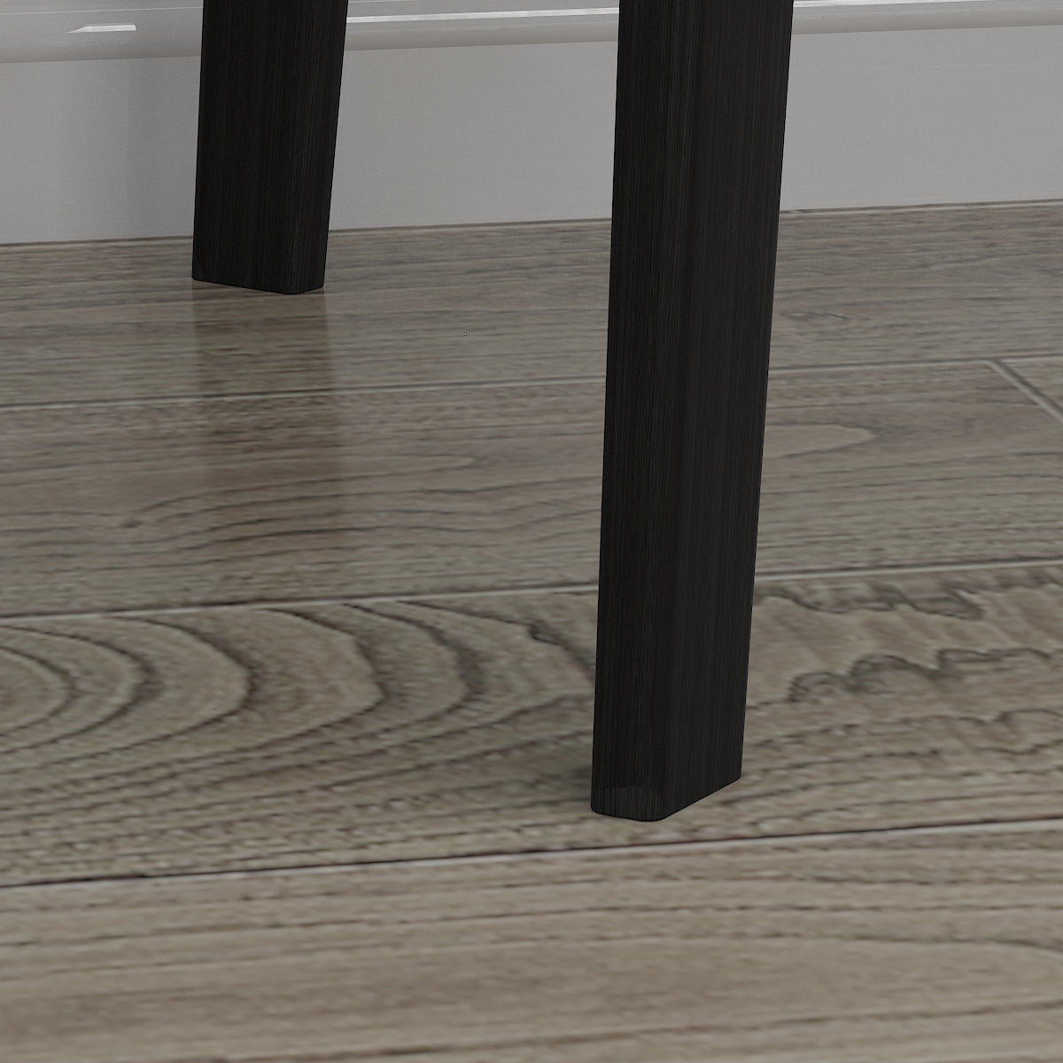 Wooden Minimalist Writing Desk White Study Table for Office 39.4"W